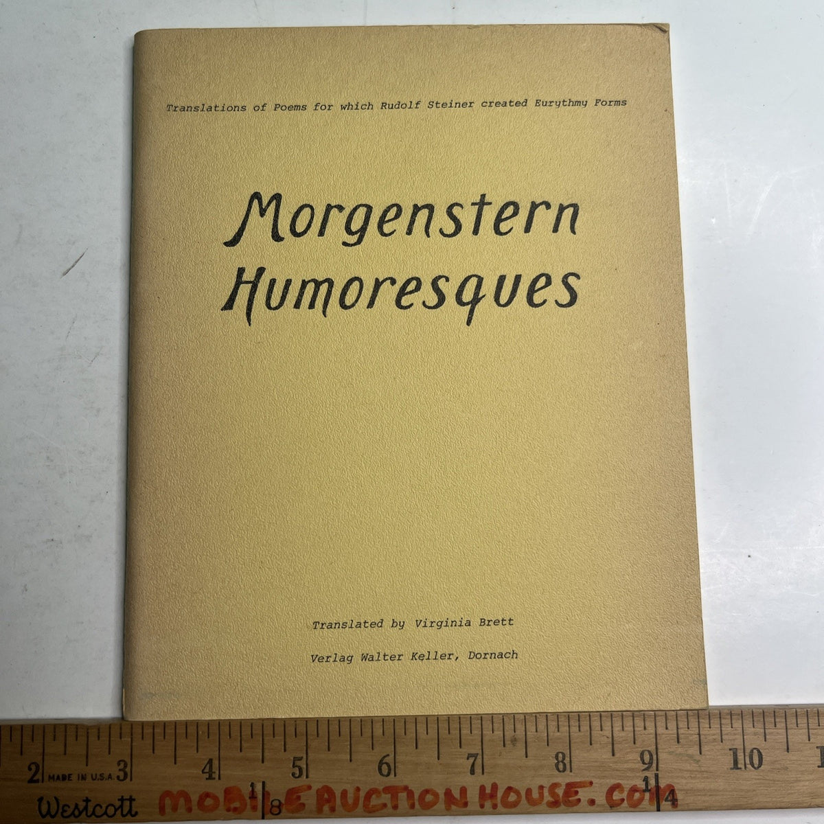 Morgenstern Humoresques Translated by Virginia Brett Eurythmy by Rudolph Steiner