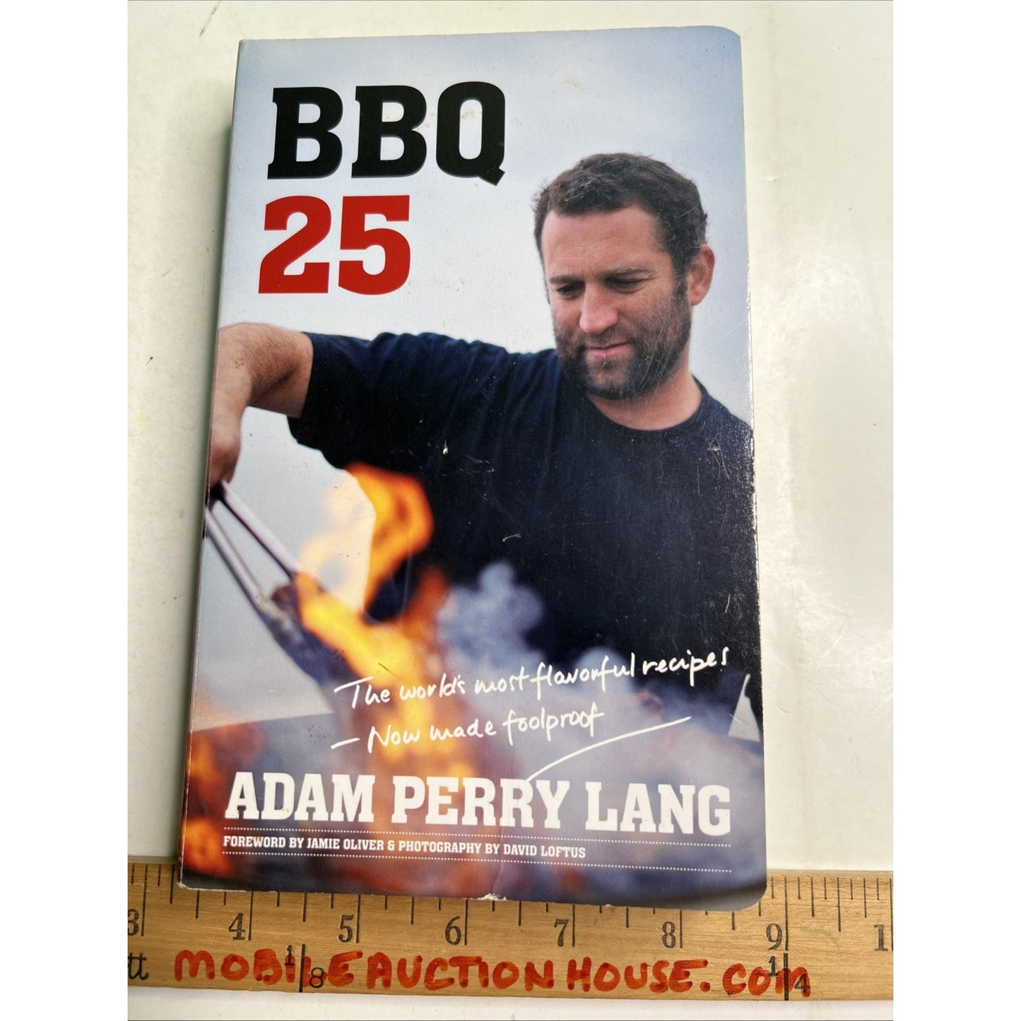 BBQ 25 Cookbook by Adam Perry Lang 2010 Board Book Grilling 1st Edition