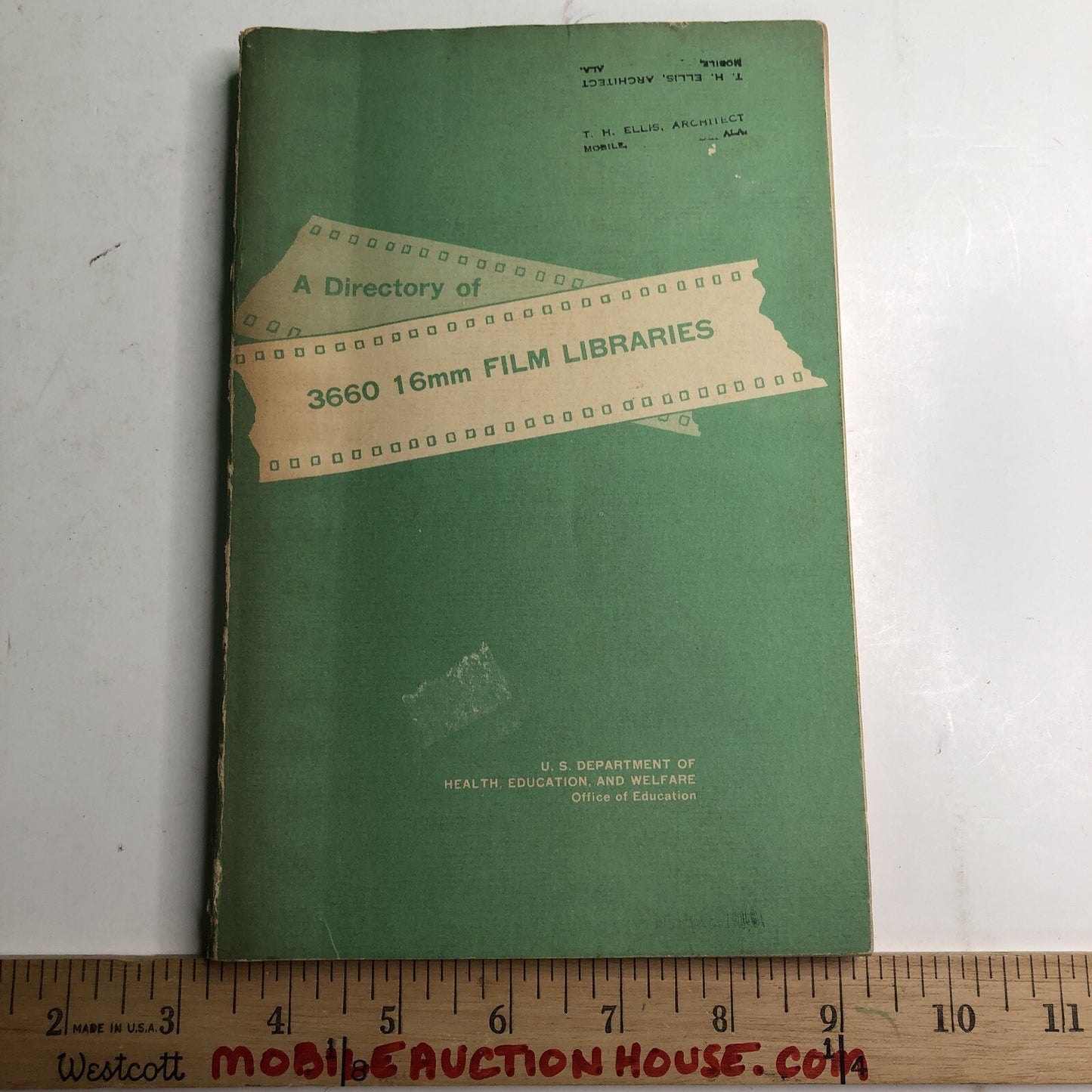 A Directory Of 3660 16mm Film Libraries By US Dept Health Ed & Welfare 1959