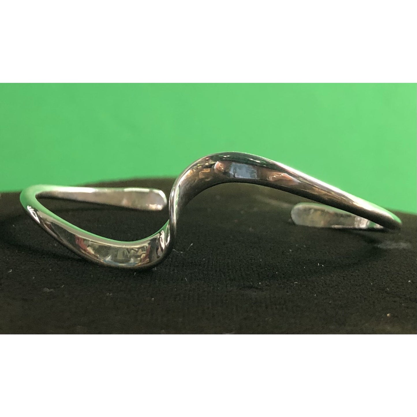 Vintage Sterling Silver Twist Cuff Bracelet Native American? Stamp Simple Lovely