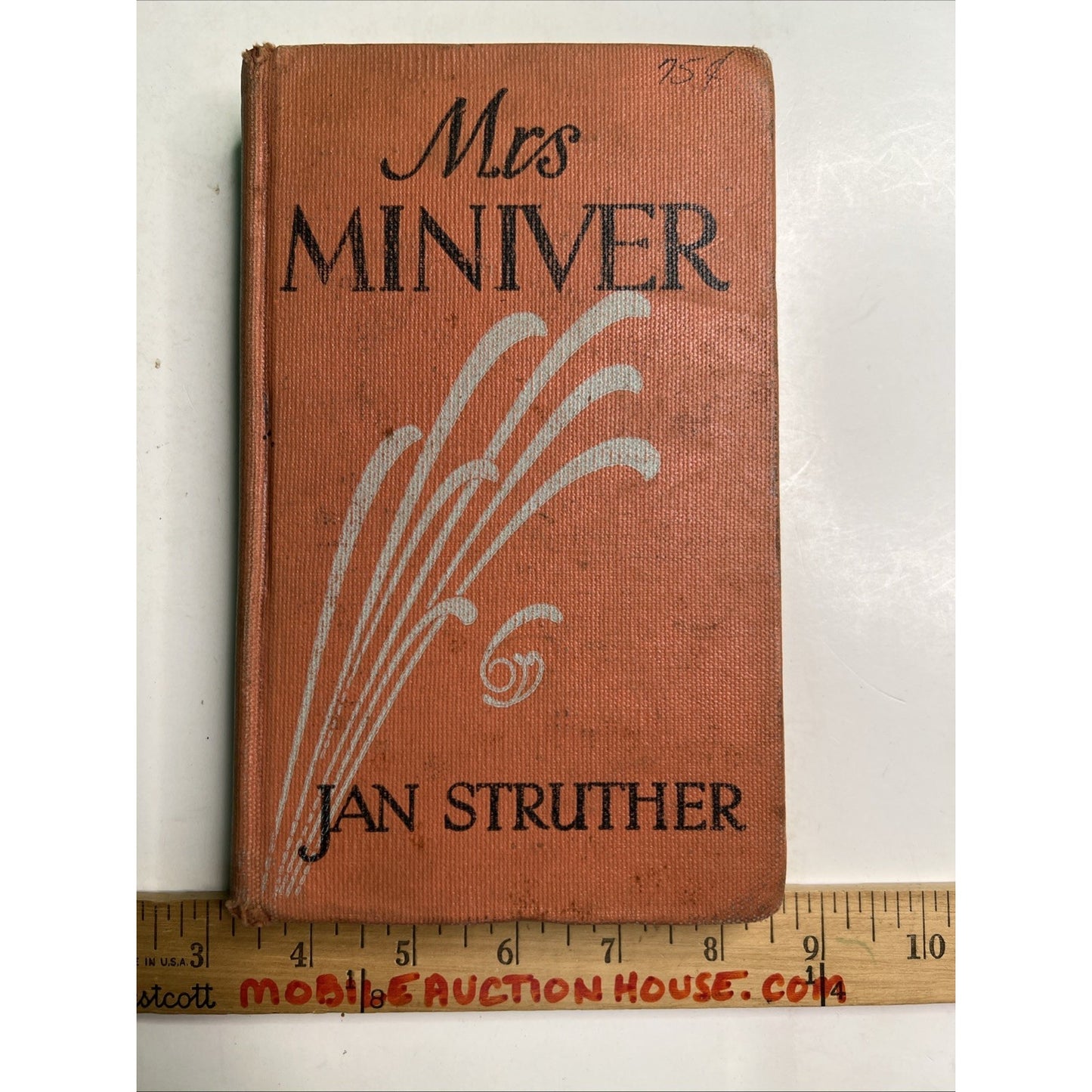 1942 HC by Jan Struther MRS. MINIVER Ex Library