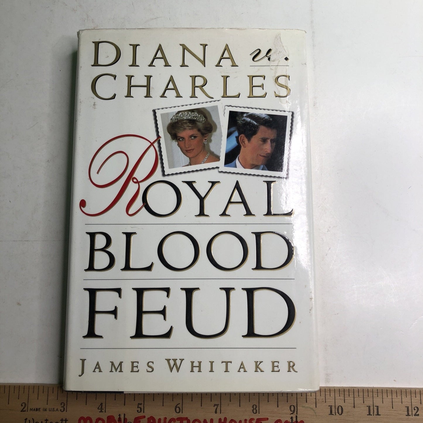 Vintage Diana vs. Charles: Royal Blood Feud by James Whitaker 1993 HC DJ