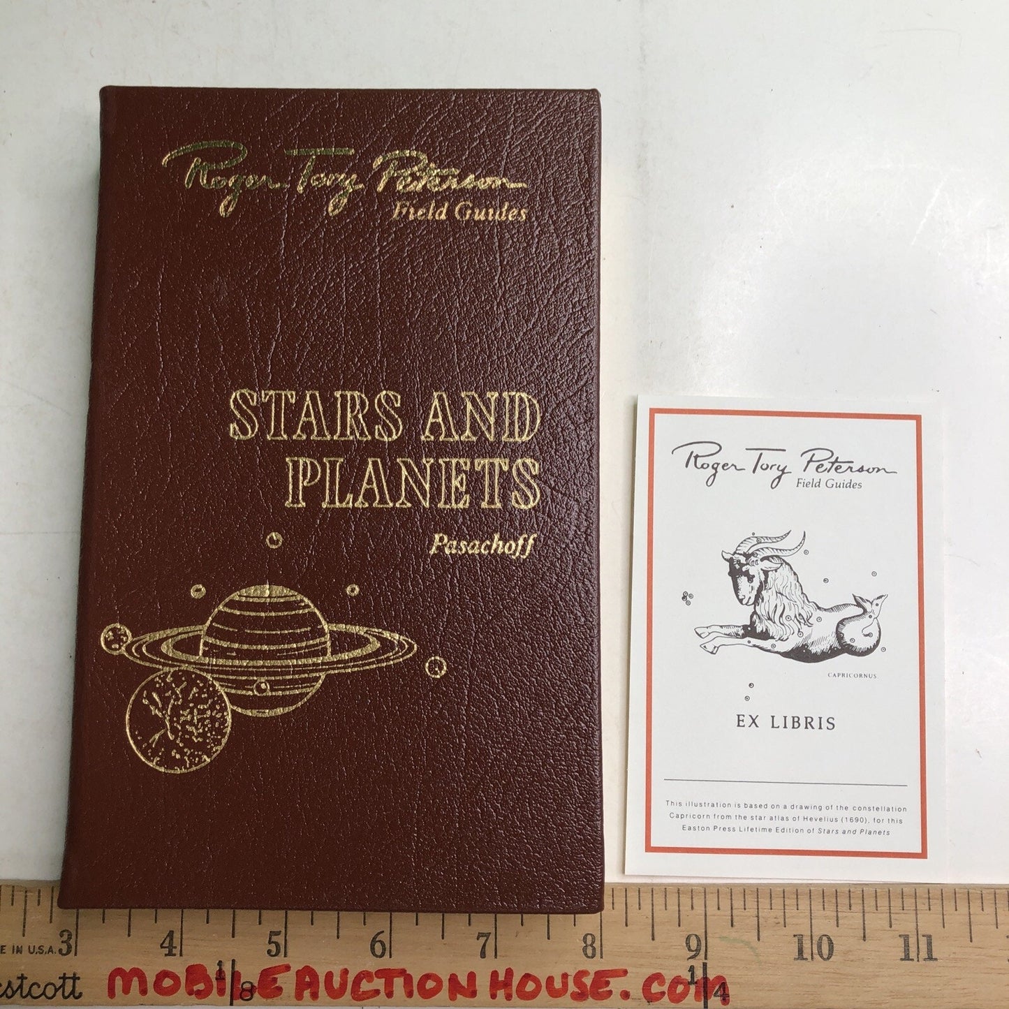Roger Tory Peterson Field Guides: STARS AND PLANETS HC Leather Bound Bookplate