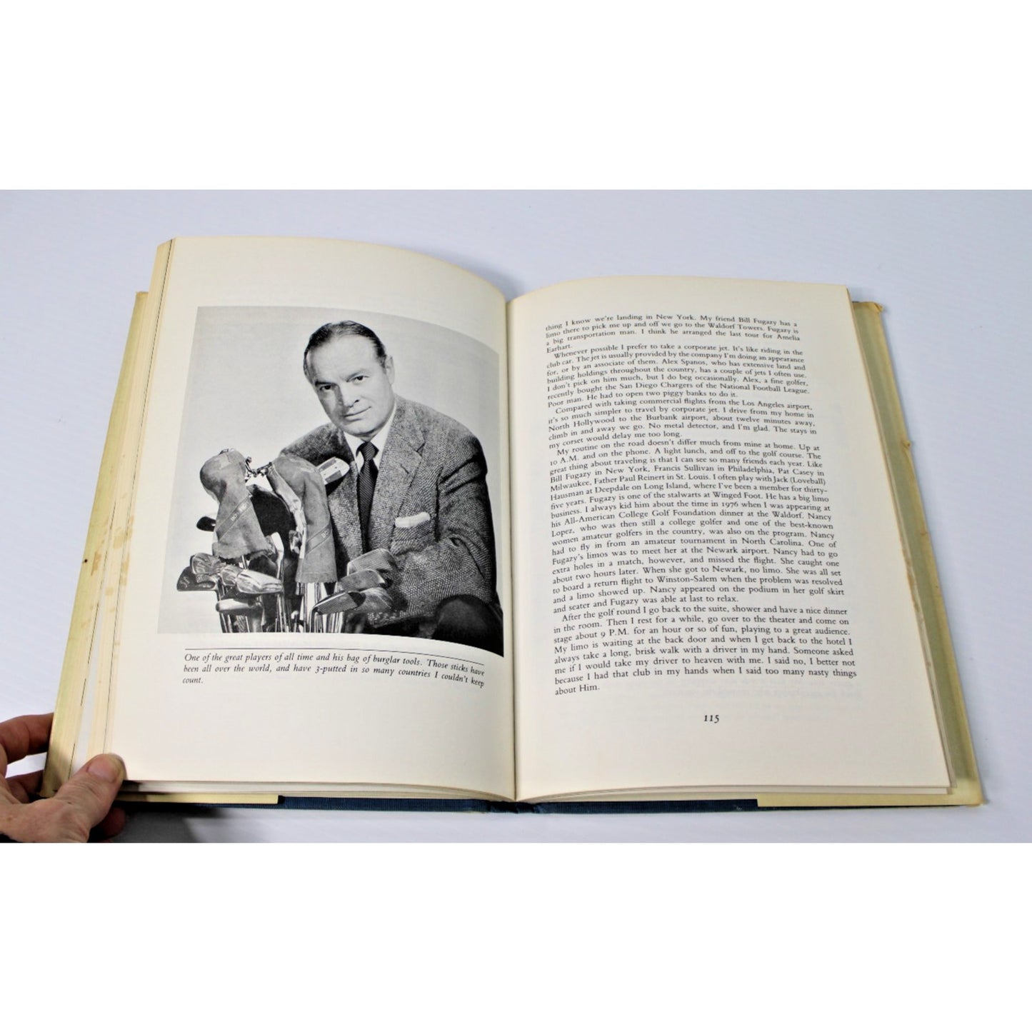 1985 Bob Hope- Confessions of a Hooker Golf Humor Memoir 1st Edition HC/DJ