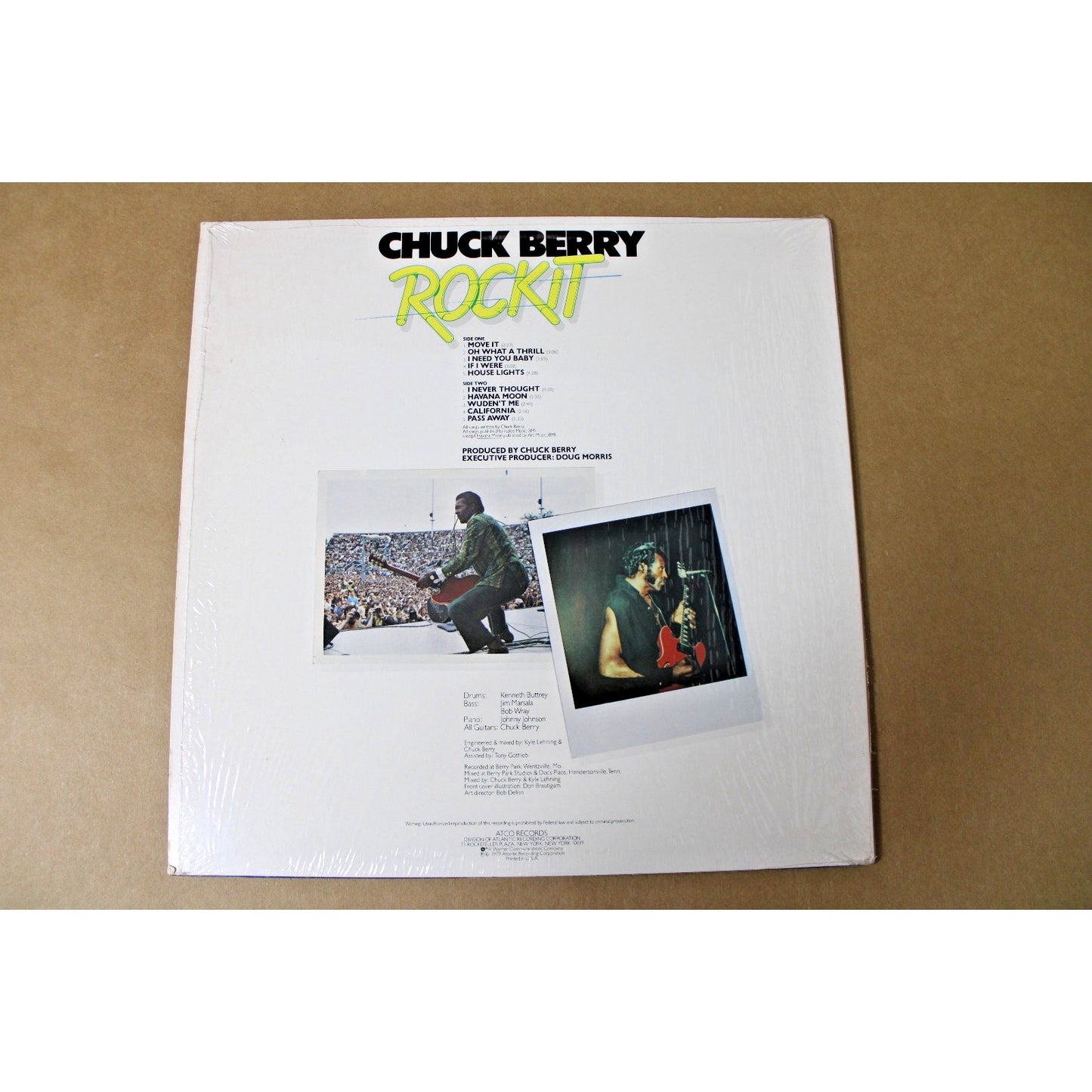 Chuck Berry Album, Rockit, 1979, MINT! All Songs Written by Berry