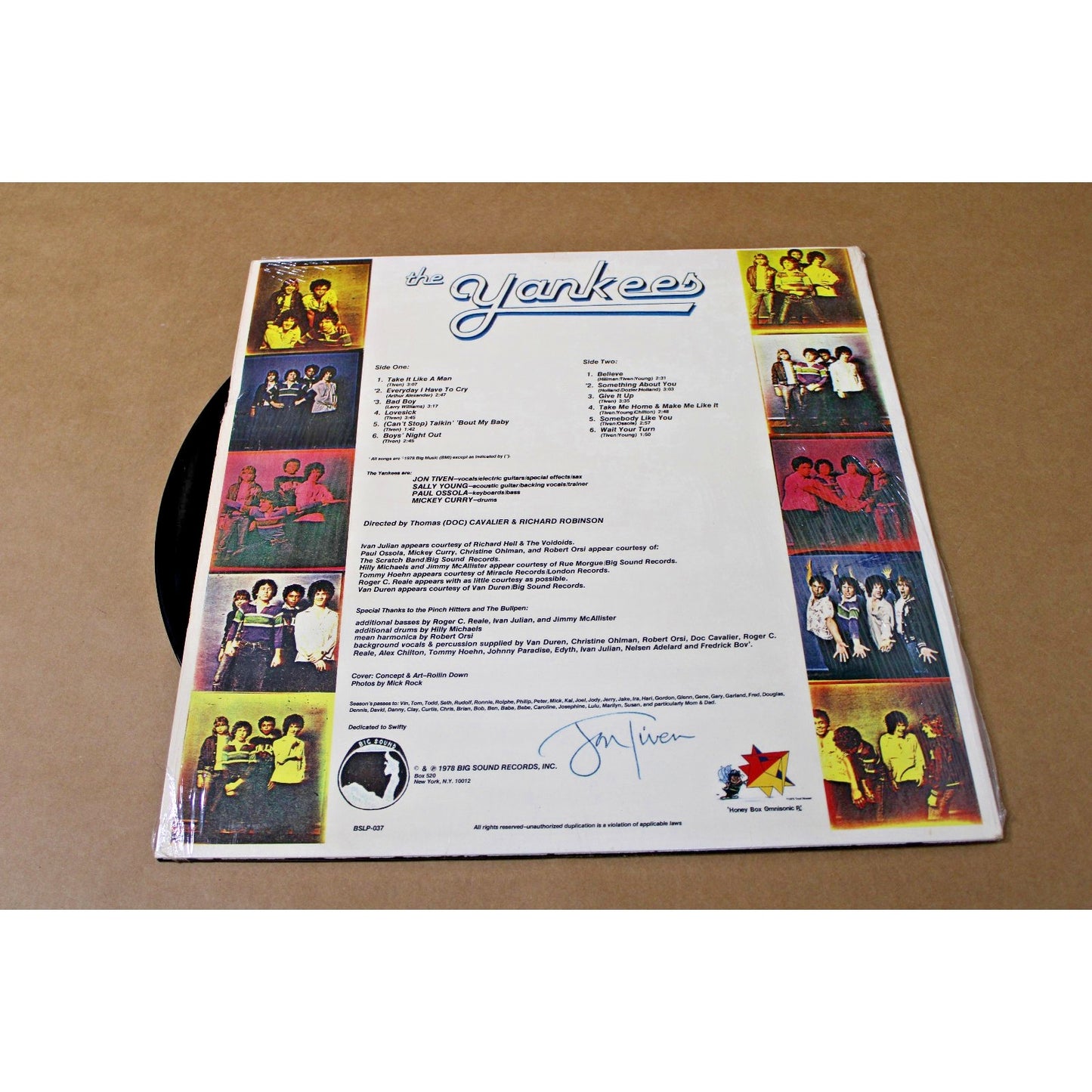 1978 Punk Rock LP The Yankees- High 'N' Inside ft. Voidoids, Rue Morgue Members