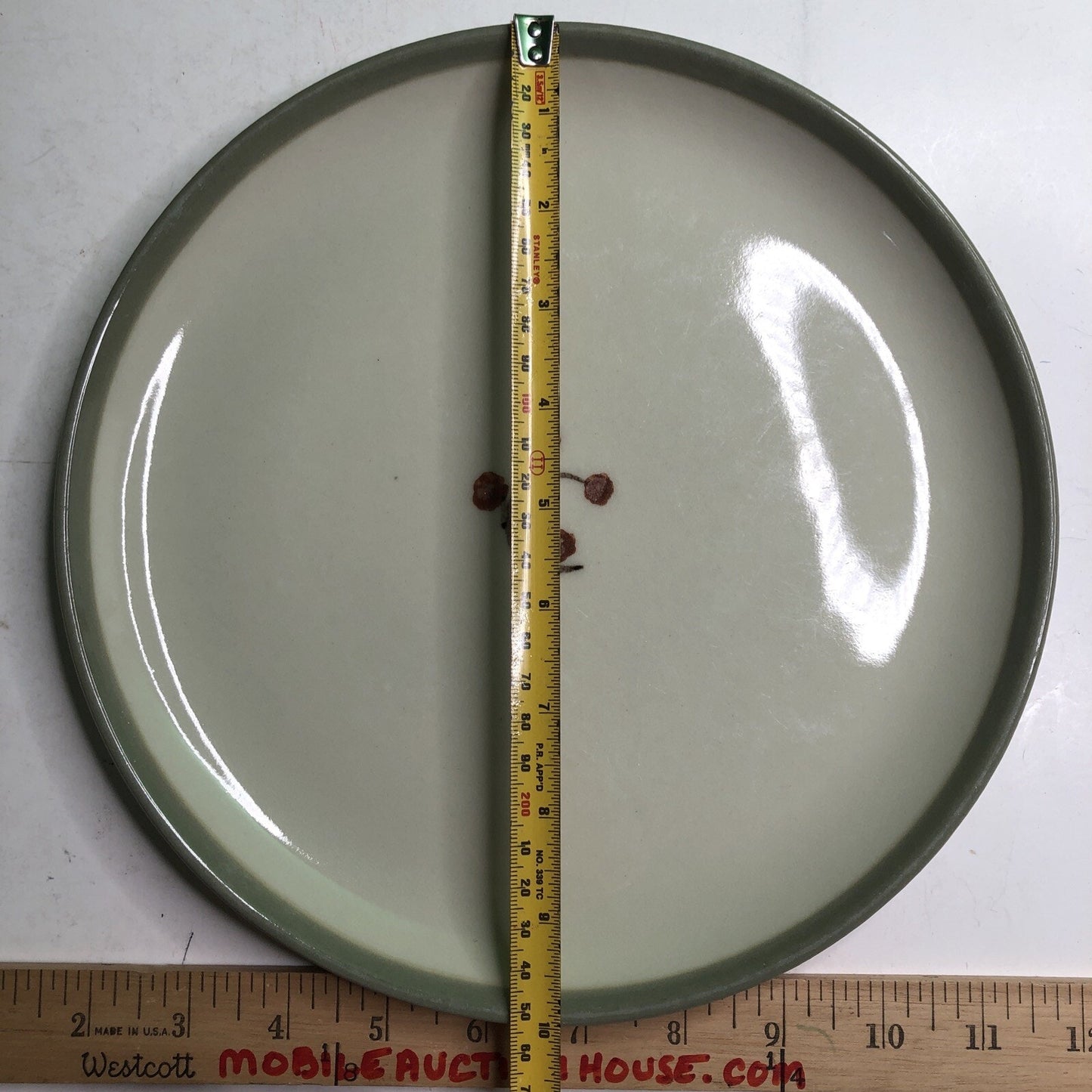 Winfield Gabriel Pasadena Pottery 10” Dinner Plate Twig & Tweed #227 Handmade