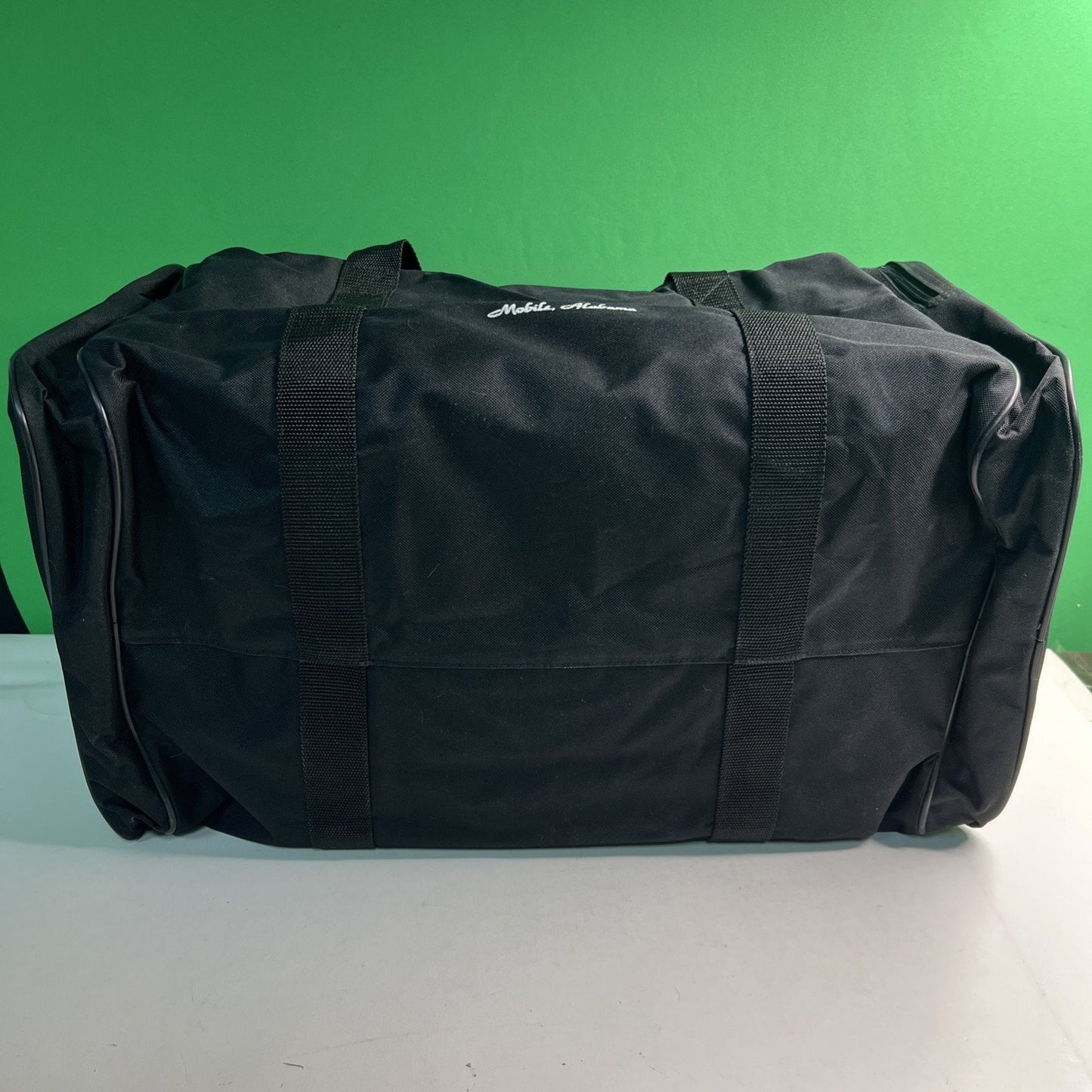 Vintage Gym Duffel Bag 23”x12”x12” Master Steger’s Martial Arts Mobile Alabama
