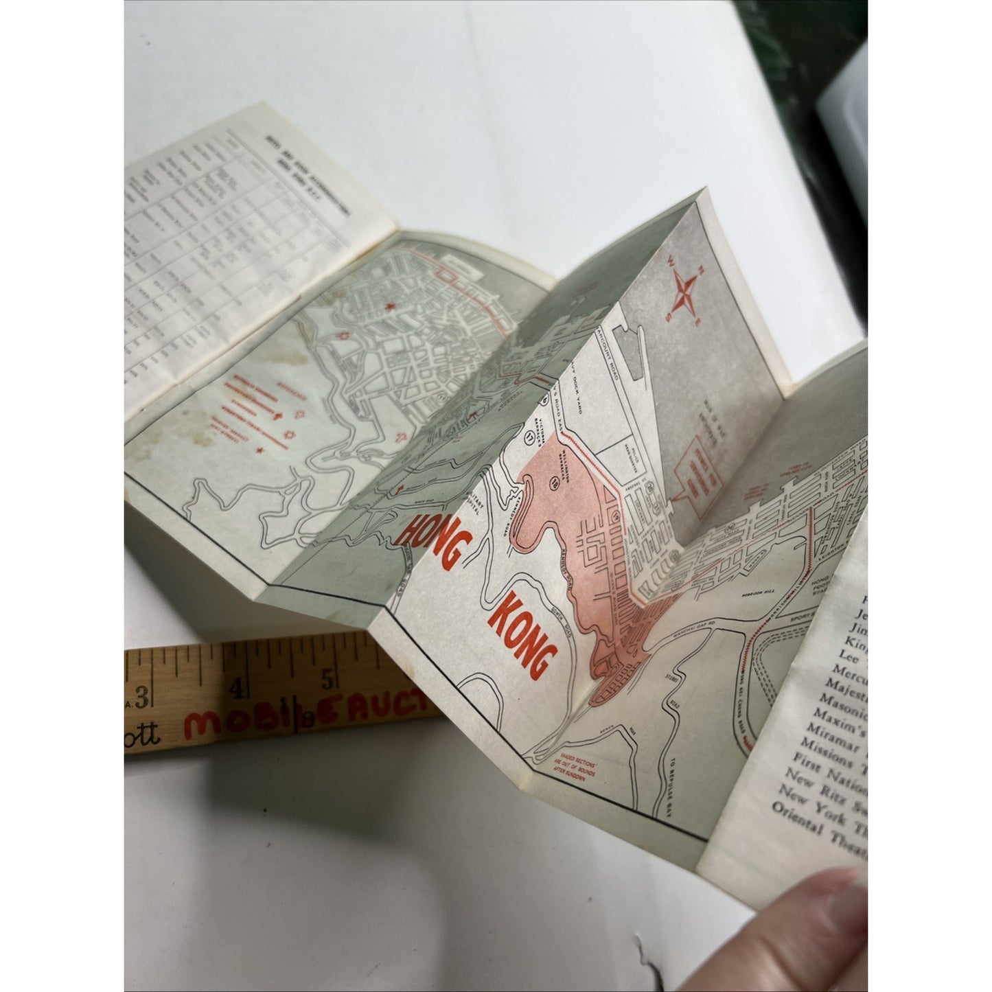 Vintage Welcome to Hong Kong 1953 Servicemen's Guide American Military & Map