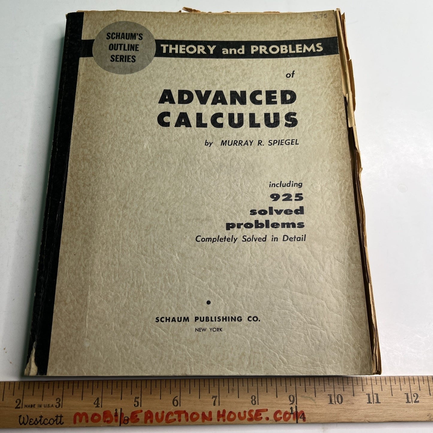 Schaum's Outline of Theory and Problems of Advanced Calculus 1963 Murray Spiegel