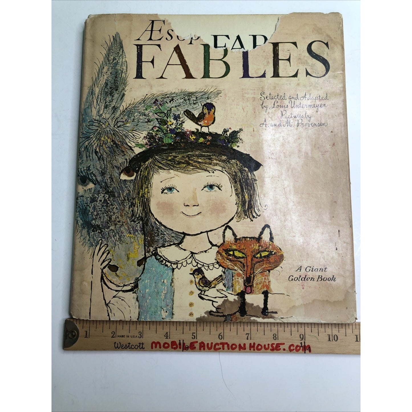 Aesops Fables By Louis Untermeyer 1967 Golden Book Illustrator A&M Provensen