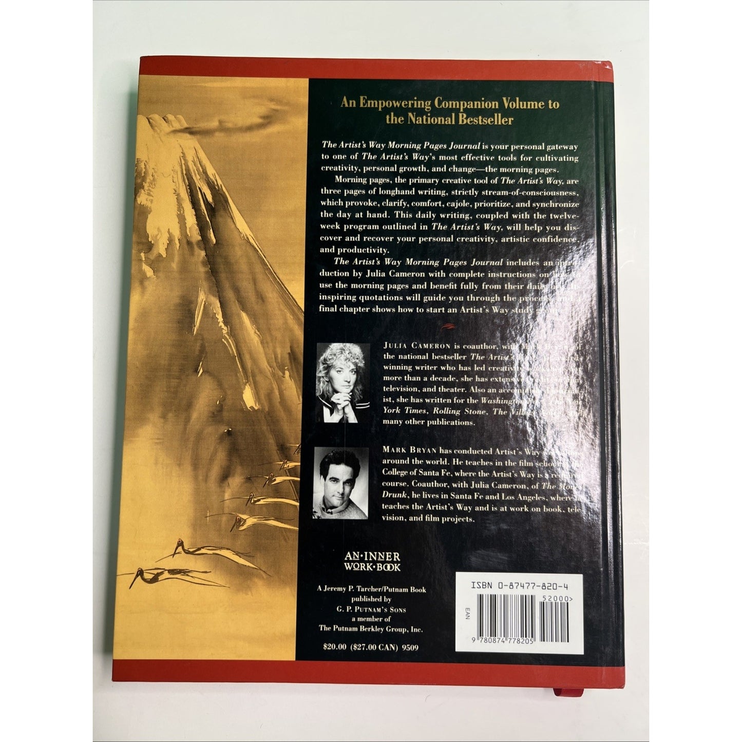 The Artist’s Way Morning Pages Journal Julia Cameron Hardcover Companion CLEAN