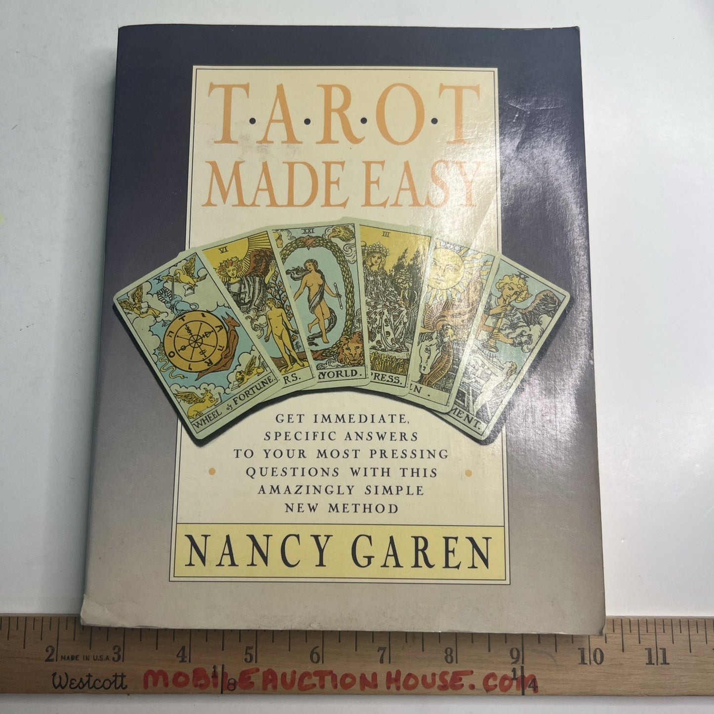 Vintage Tarot Card Reading Made Easy by Nancy Garen (1989) Beginner Guidebook PB