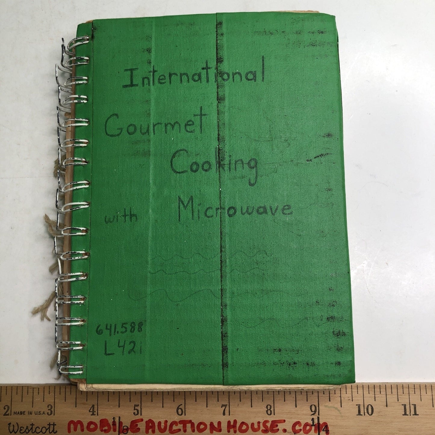 International Gourmet Cooking With Microwave by Phe Laws 1976 HC SPIRAL BOUND