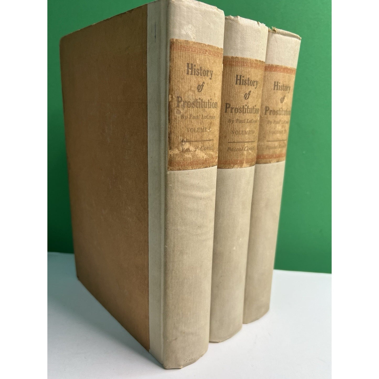 1926 3 VOL SET History Of Prostitution by Paul LaCroix HC LE 281/1250 English