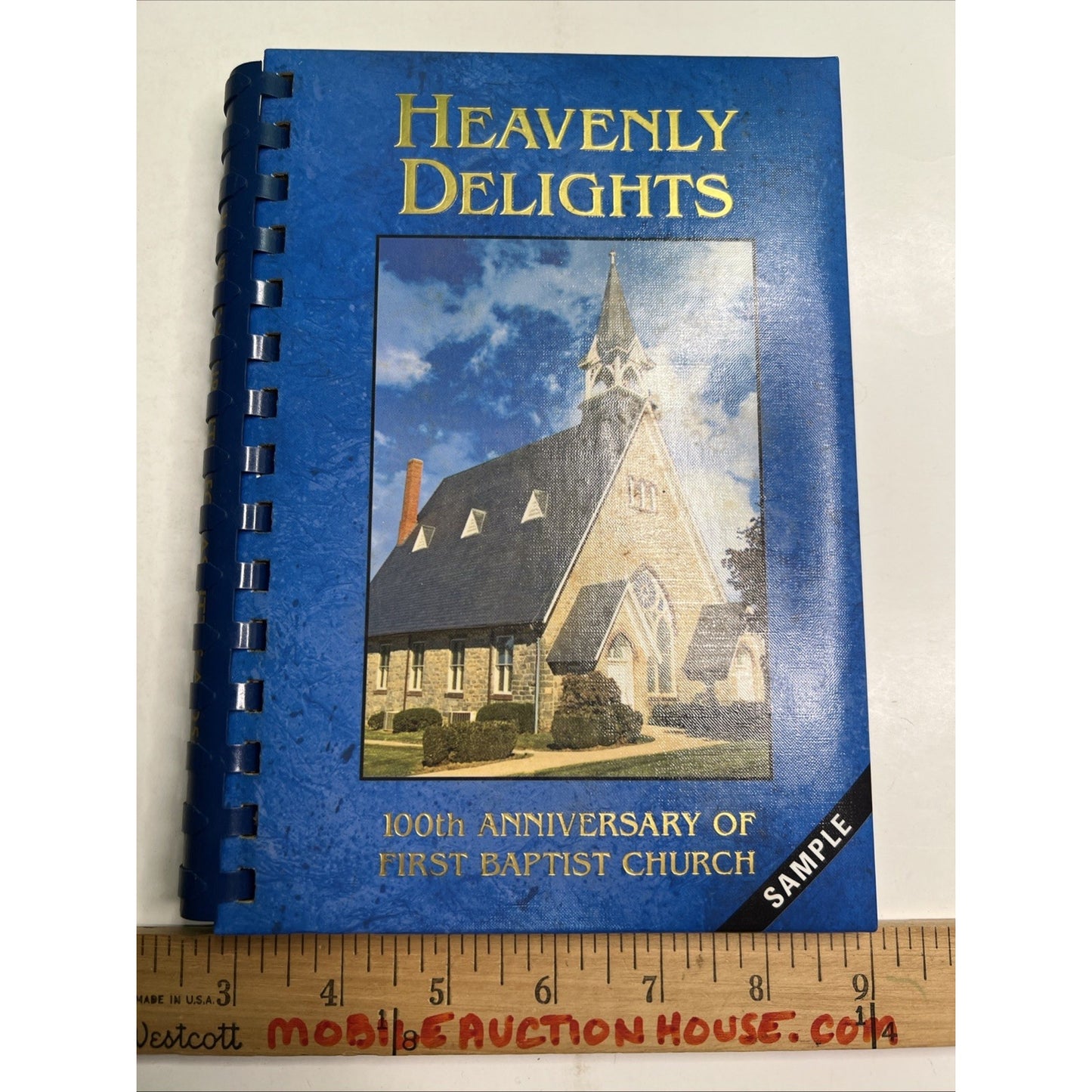 Heavenly Delights First Baptist Church 100 Year Anniversary Sample Cookbook Vtg