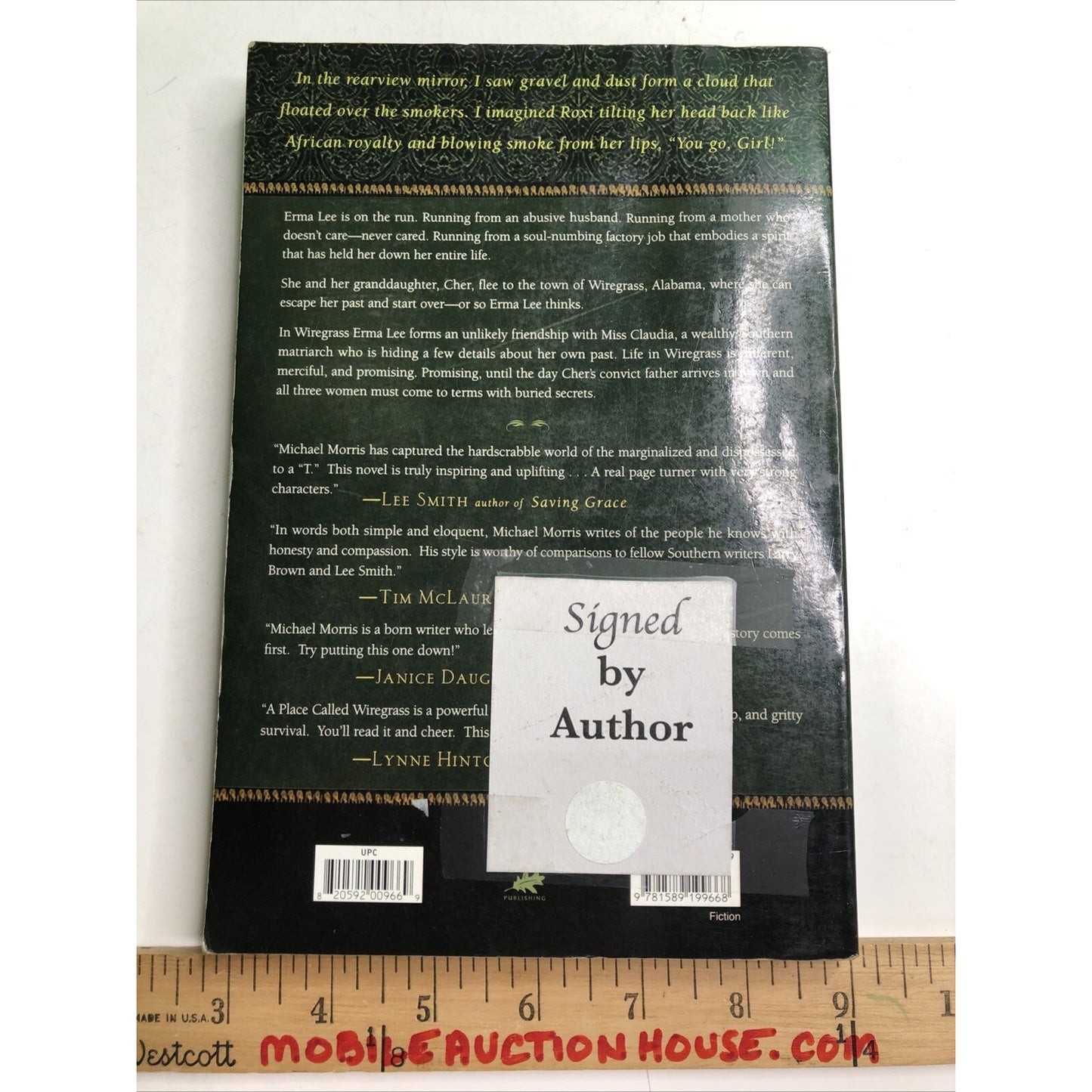 A Place Called Wiregrass by Michael Morris PB Signed By Author 2002