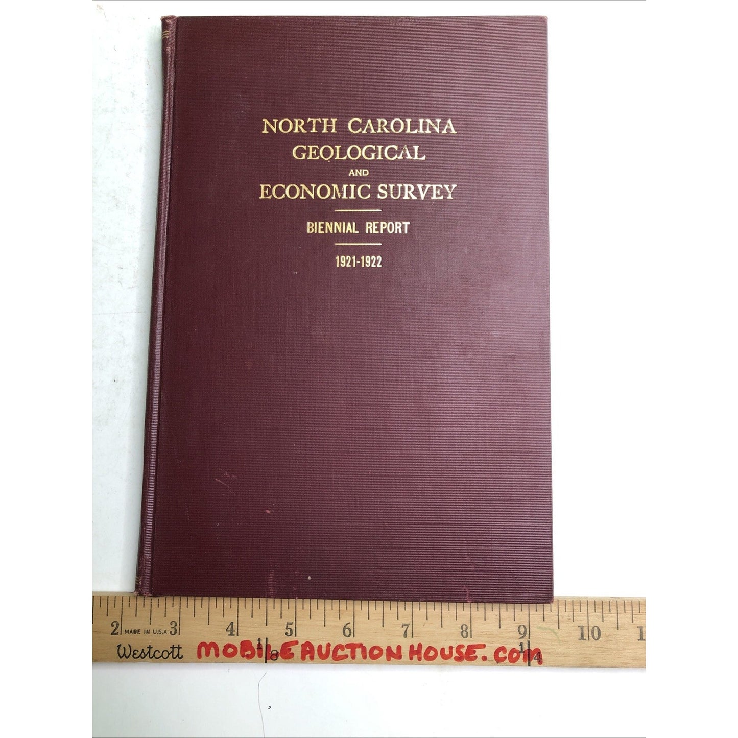 North Carolina Geological Economic Survey 1921-22 Biennial Joseph Hyde Pratt