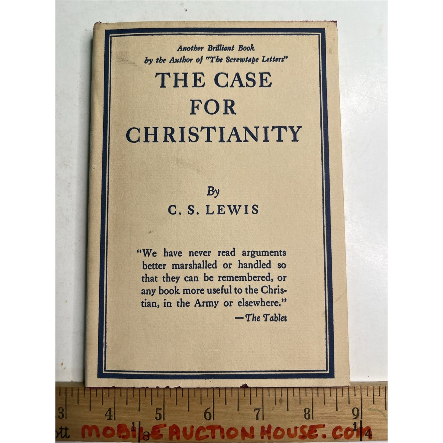 The Case For Christianity by C. S. Lewis HC DJ