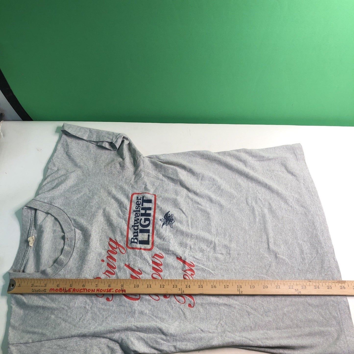 Vintage Budweiser Light TSHIRT Large Size Gangplank Lounge Cleveland Tennessee