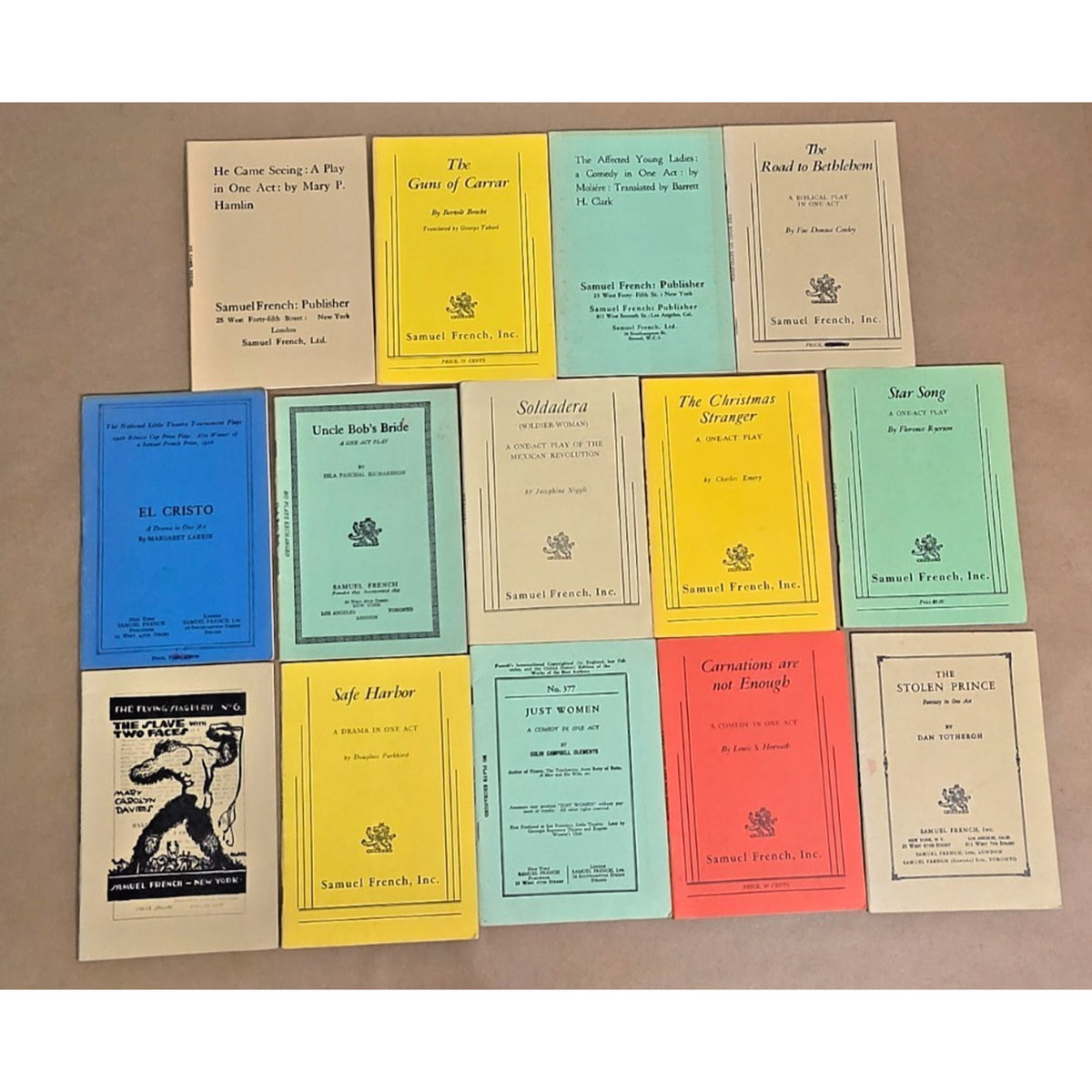 Lot of 14 Vintage Samuel French One-Act Play Scripts - Brecht & Rare Flying Stag