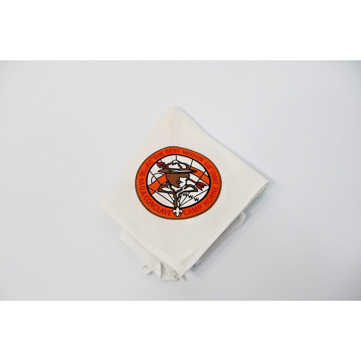 Vintage BSA Scouts Neckerchief Camp Horne 1980 29th SE-4A O.A.Conclave