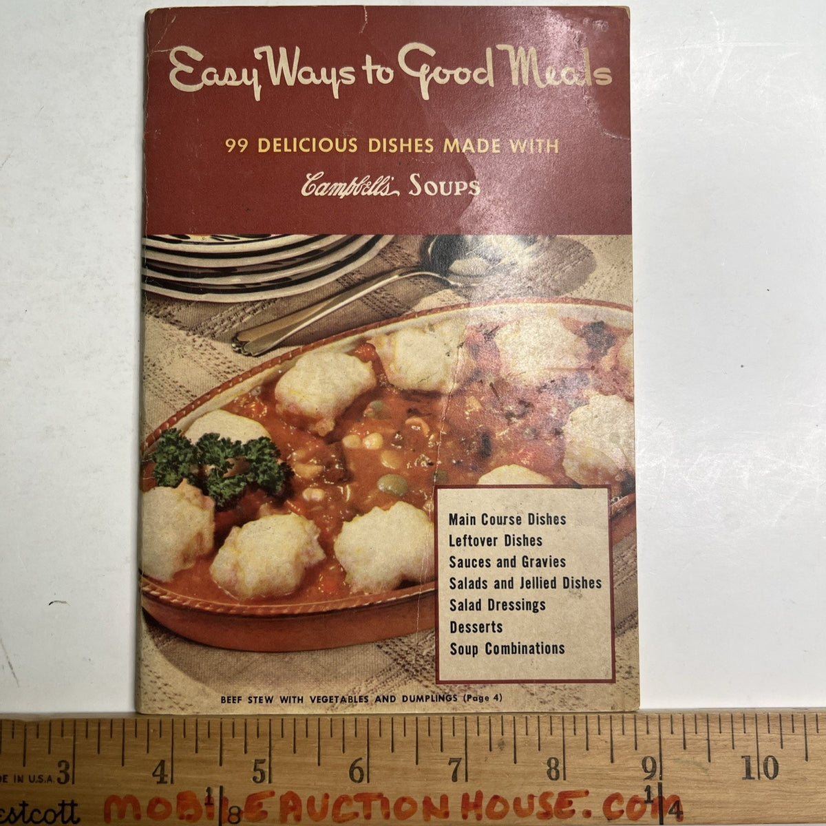 RARE 1941 First Edition Campbell's Soup Recipe Booklet Easy Ways to Good Meals