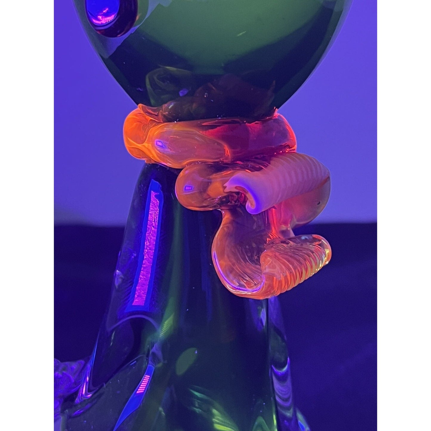 Vetreria artistica cenedese murano italy cat tag perfect glows in blacklight