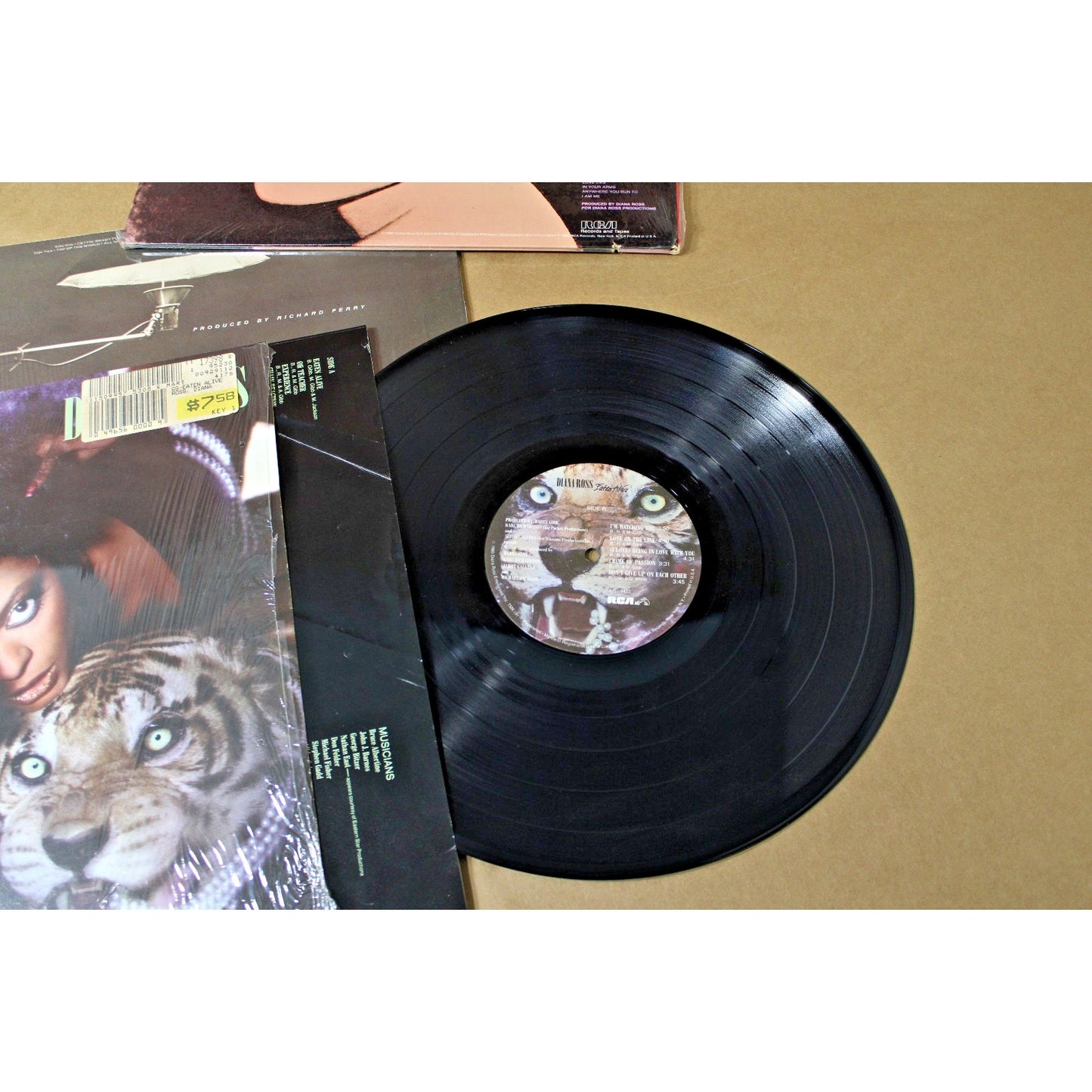 Lot of 3 Vintage Albums by Diana Ross from the 1970s/ 1980s