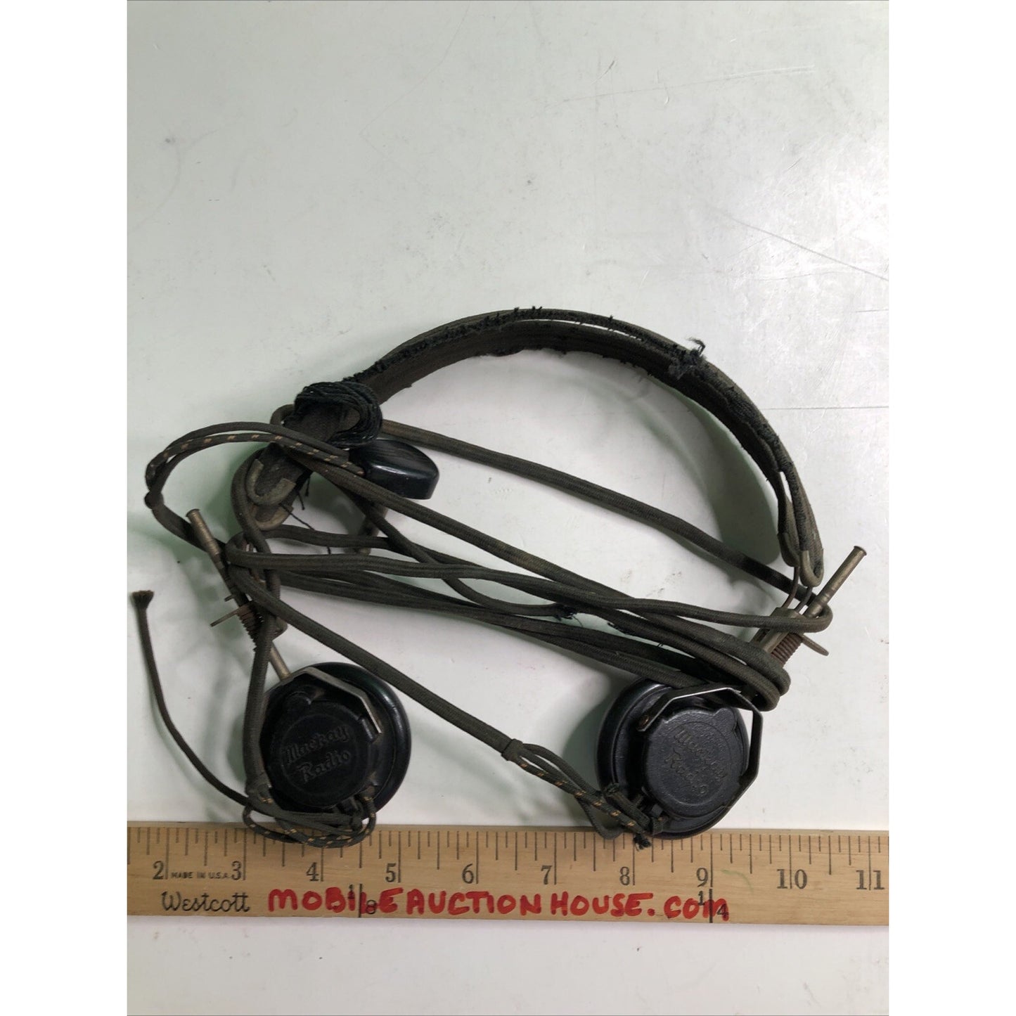 Vintage Mackay Radio Headphones Head Phones