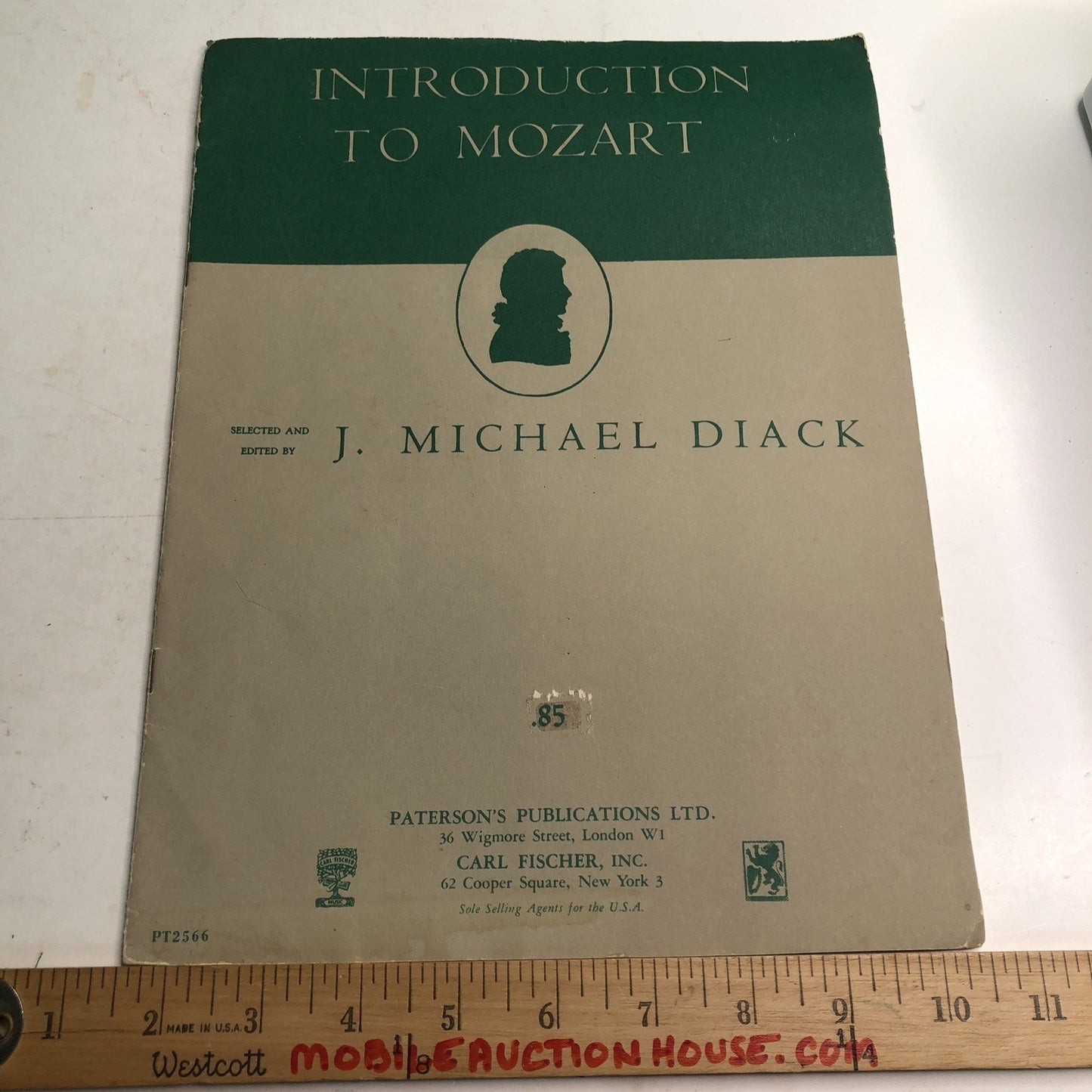 Vintage Introduction To Mozart by J. Michael Diack Biography Pictures Music
