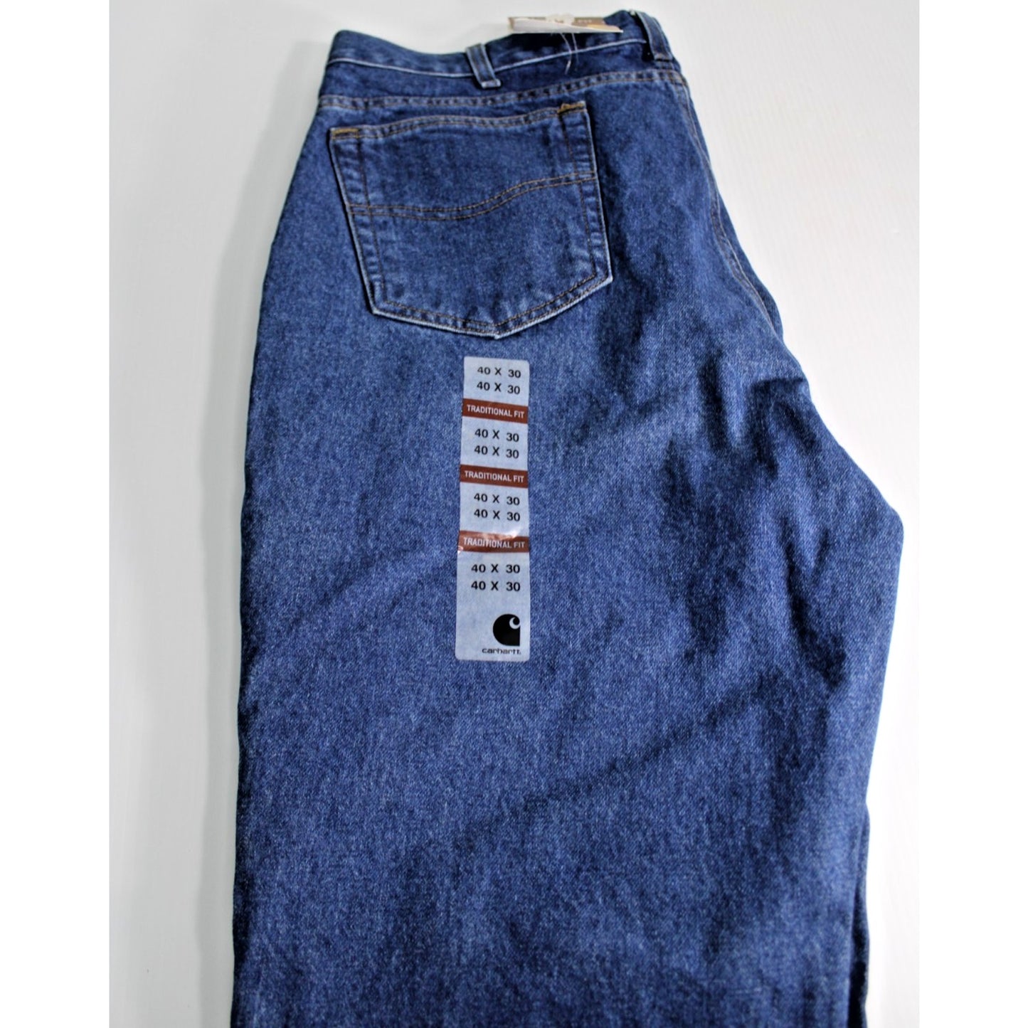 NWT Carhartt B18 DST Traditional Fit Men's Jeans 40x30 Dark Stone Wash Tapered