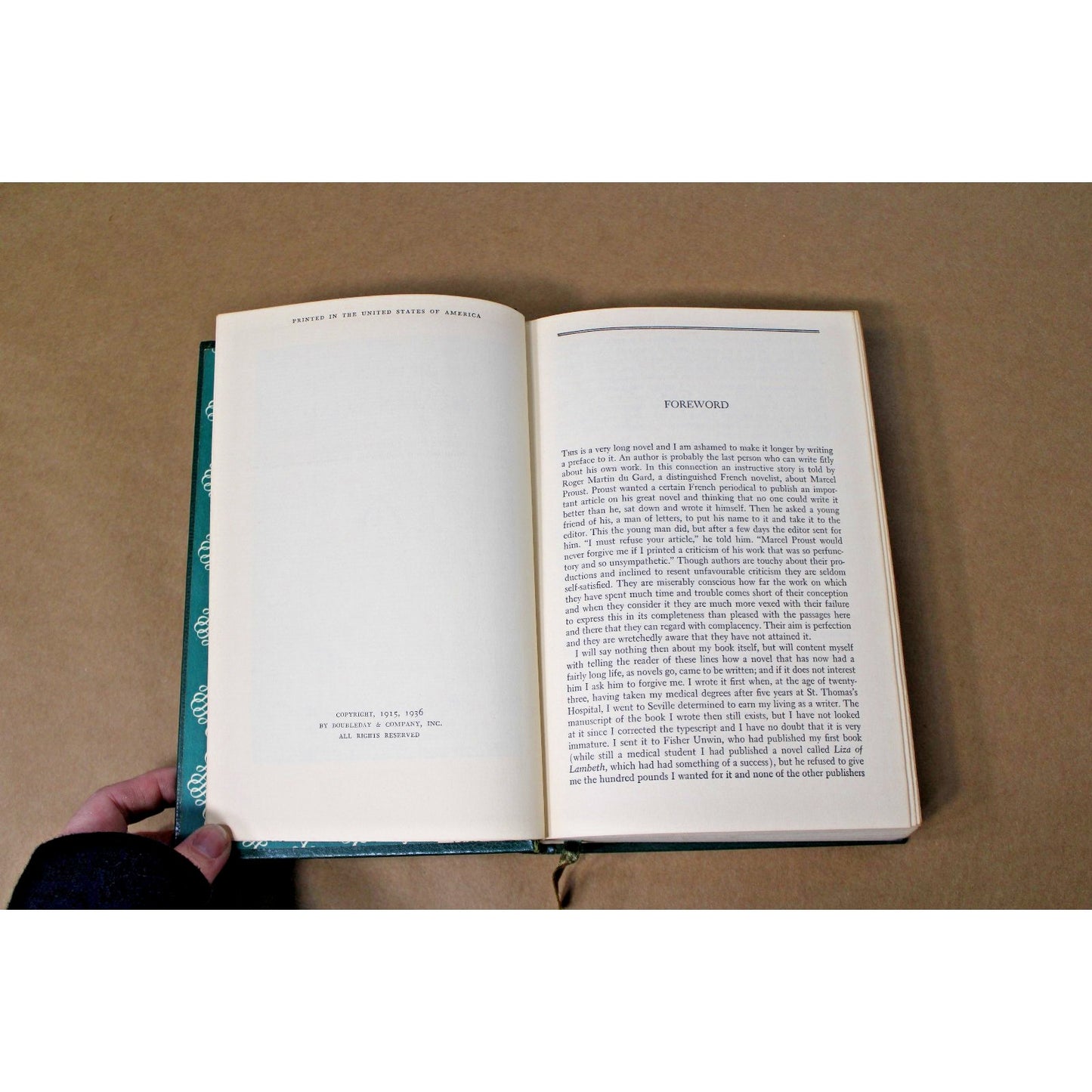 Of Human Bondage by W. Somerset Maugham International Collectors Library