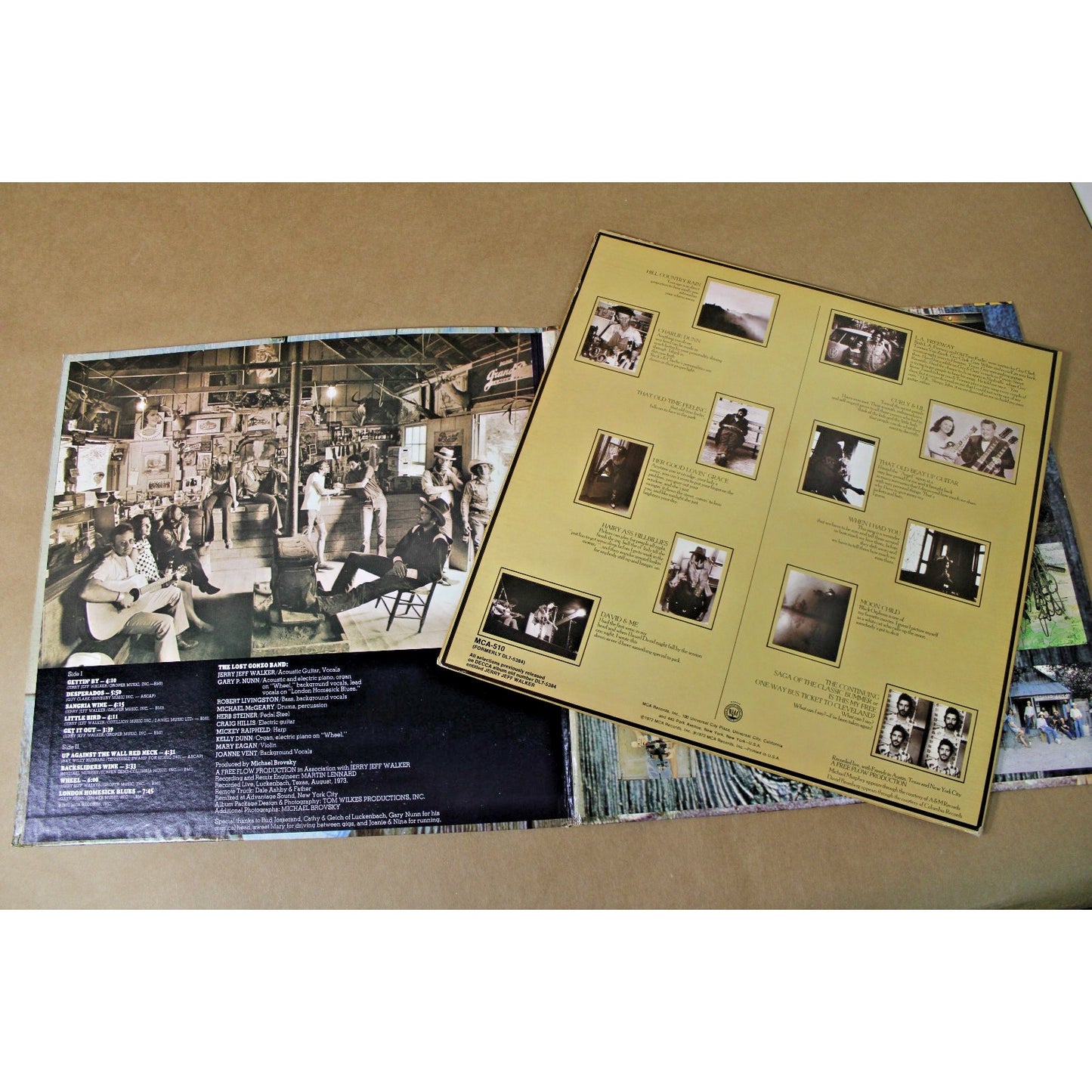 2 Jerry Jeff Walker Albums, American Outlaw Country Folk Singer-Songwriter