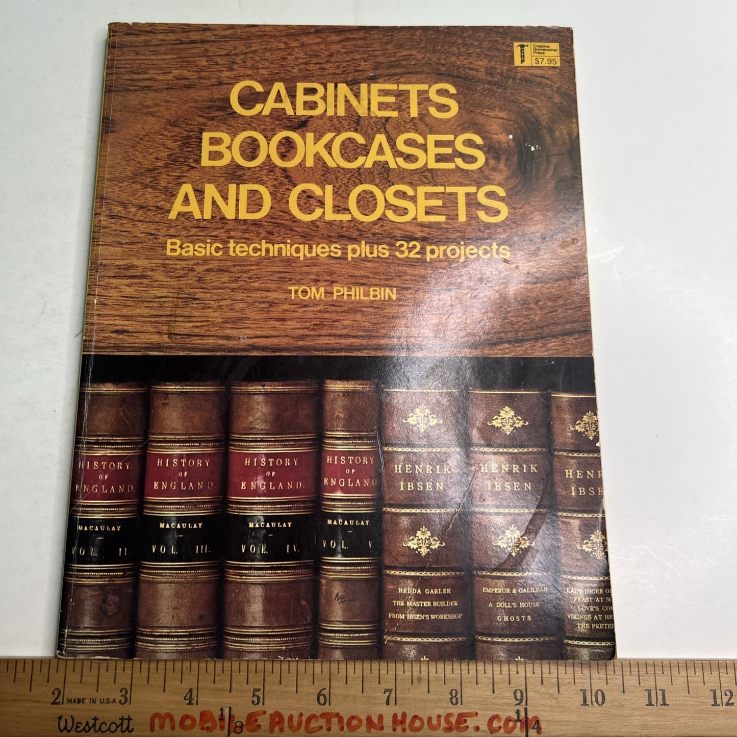 Cabinets Bookcases and Closets 1980 PB By Tom Philbin DIY Homeowner Illustrated