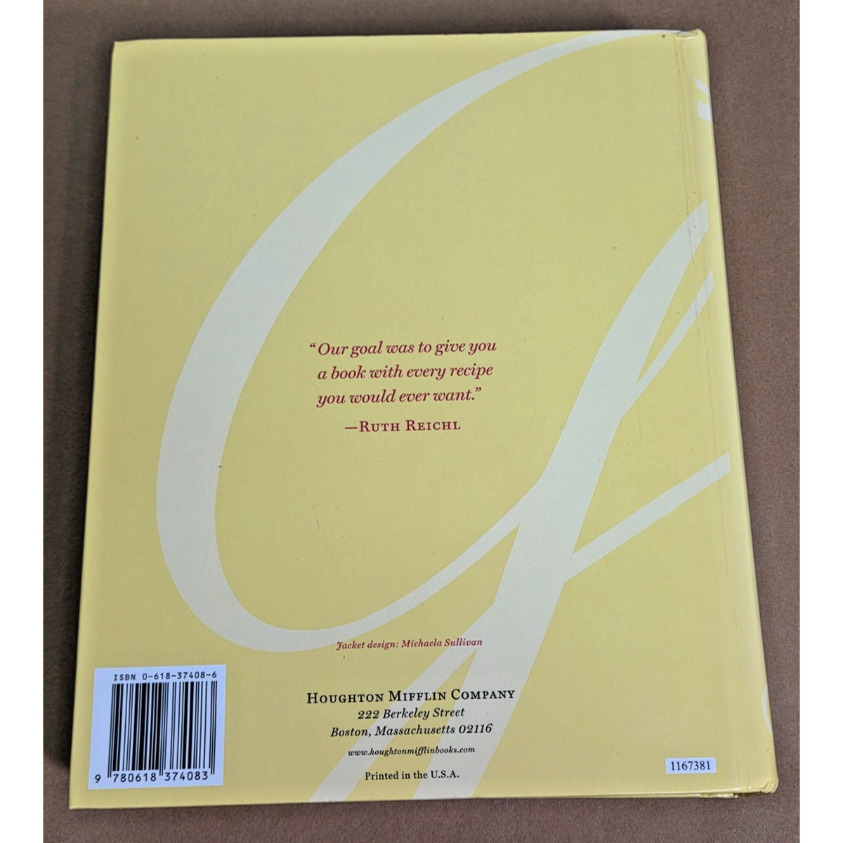The Gourmet Cookbook Ruth Reichl 2004 Ed. 1,000+ Recipes "Yellow Ruth" Like New