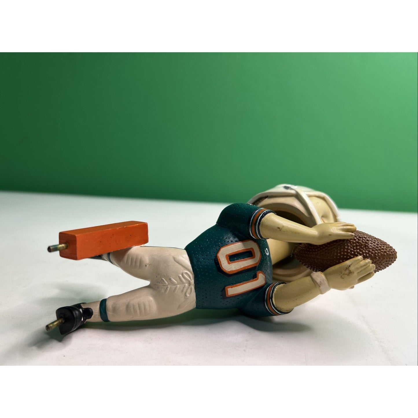Vintage NFL Miami Dolphins Bobblehead Limited Edition COLLECTIBLE Stand Missing