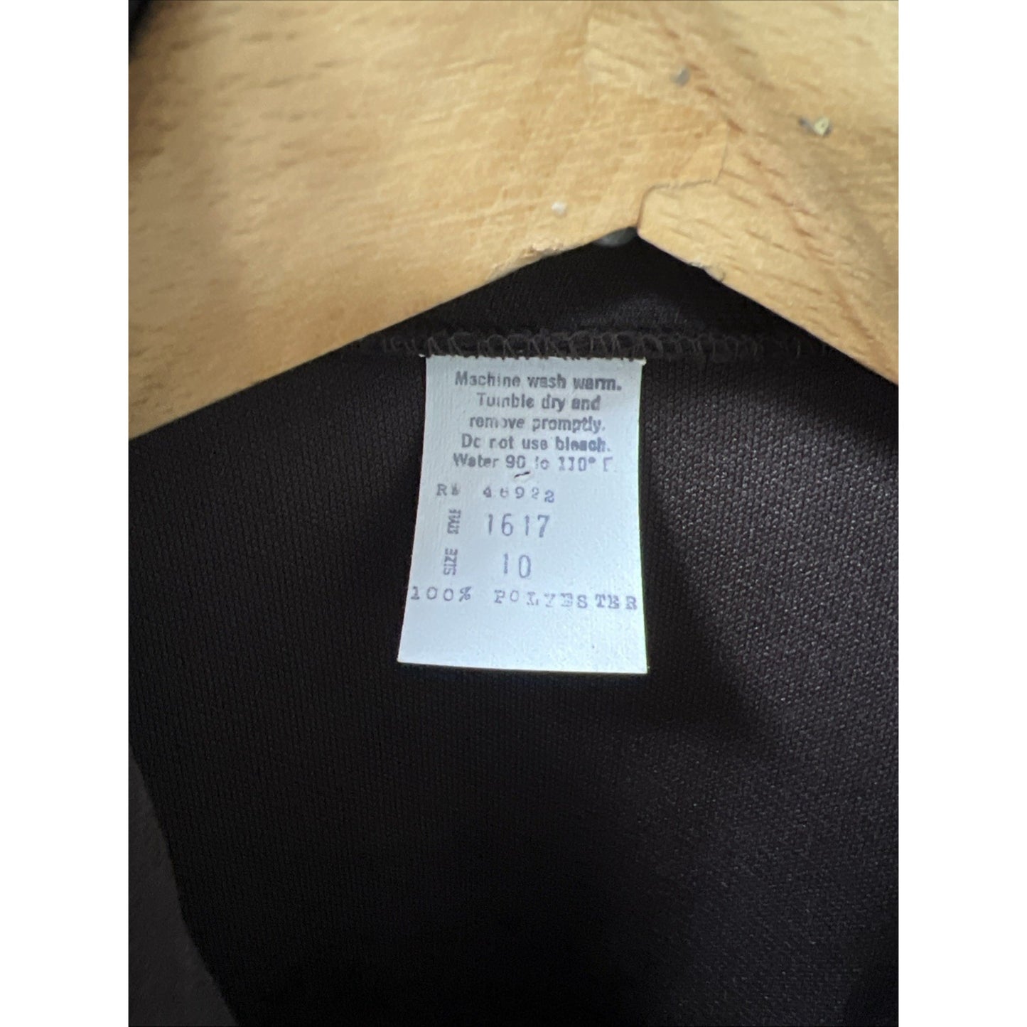 VTG CadiSport Double Pocket Button Shirt Men's 10 Brown White Stitching