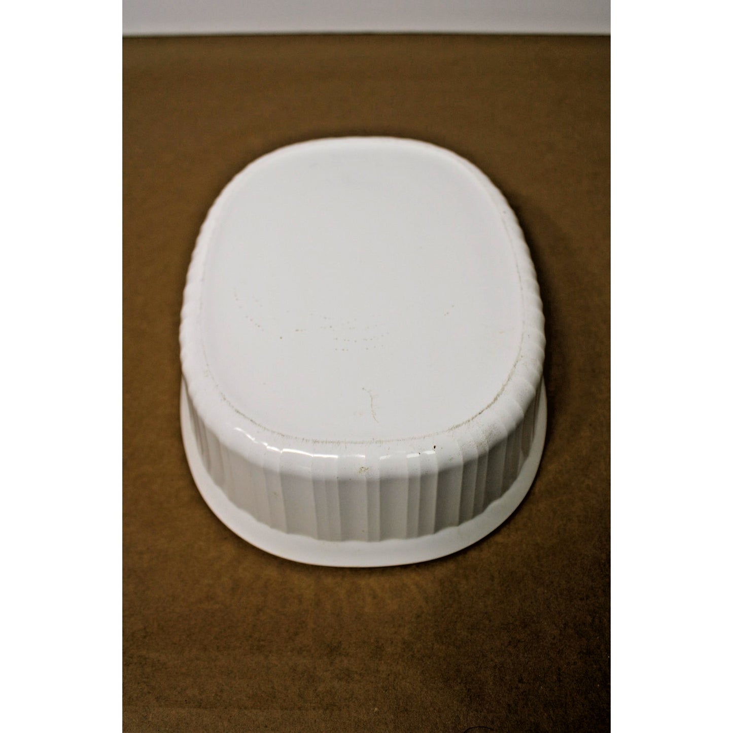 Corning French White 2.5 Quart Oval Covered Casserole No Lid, 11" x 8.5" x 3"