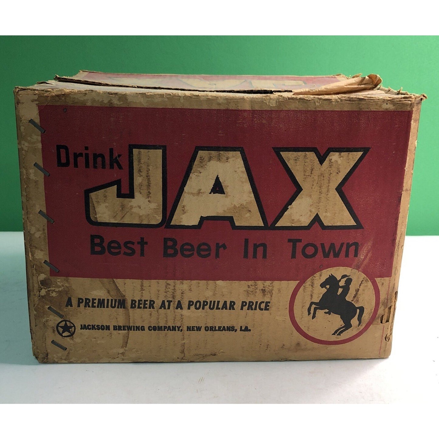 Vintage JAX BEER Cardboard Box New Orleans Louisiana 11”x9”x8.5” Jackson Brewing