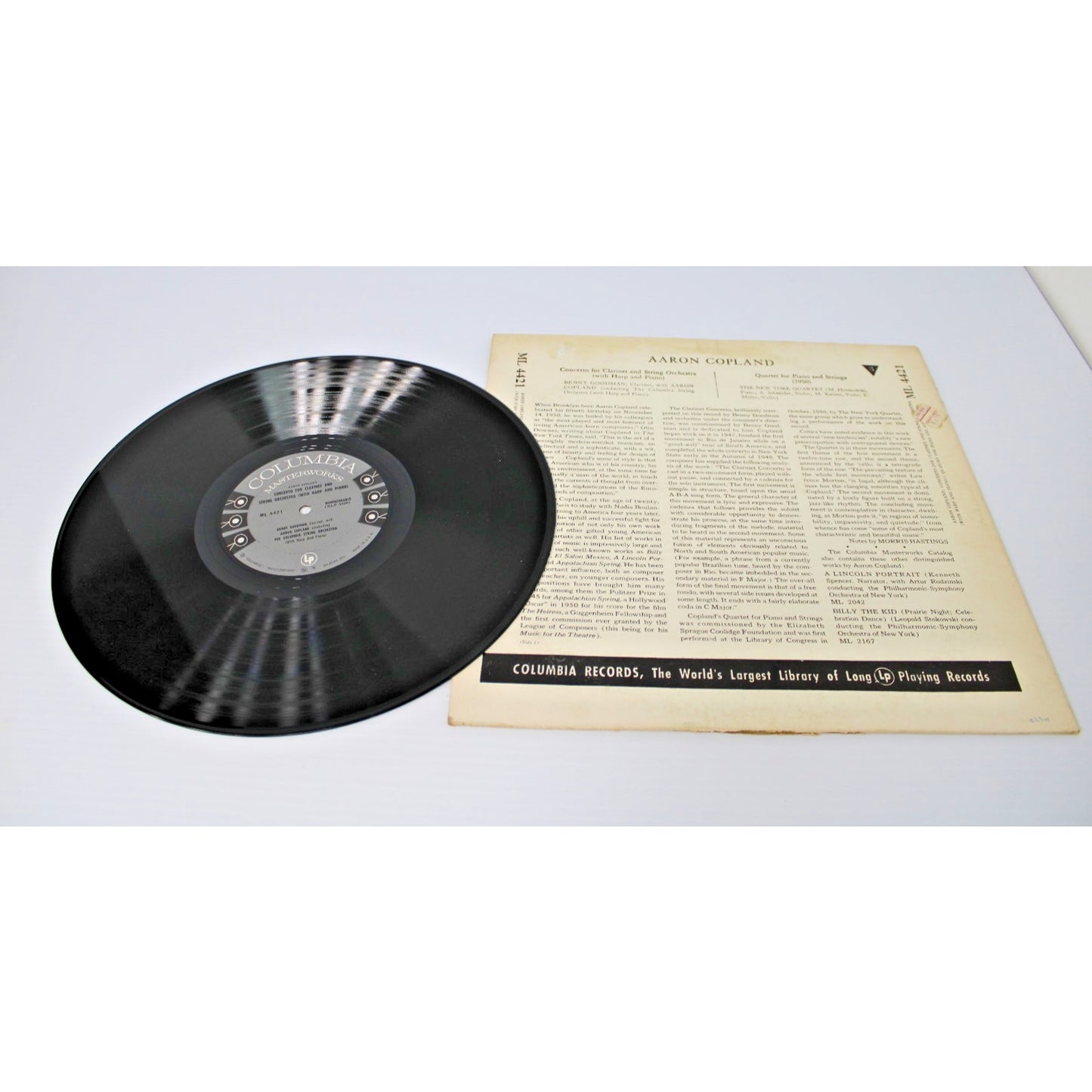 Aaron Copland, Benny Goodman- Concerto for Clarinet & Strings ML4421 Columbia LP