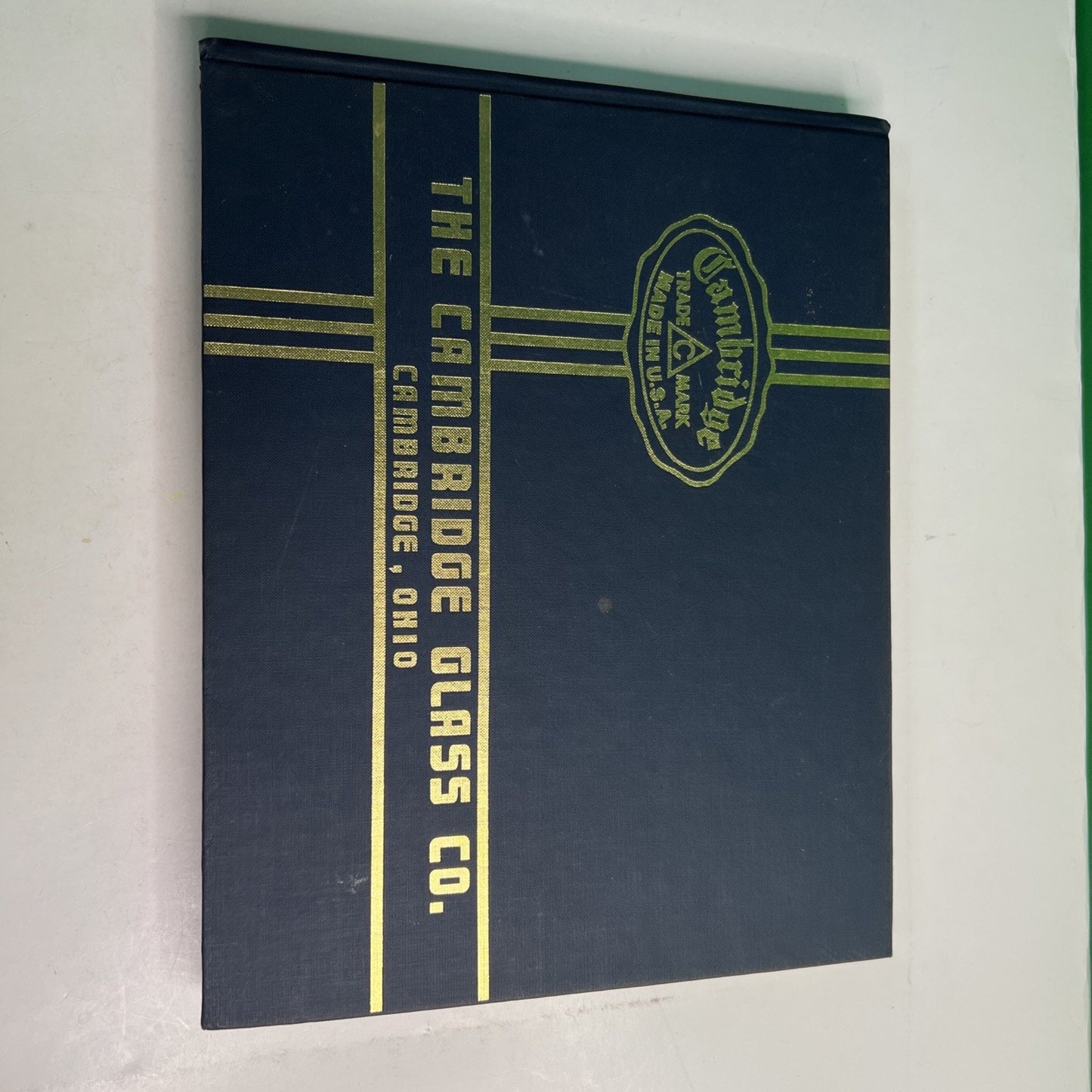1976 The Cambridge Glass Co Catalog Hardcover Book w/ 1982 Price Guide