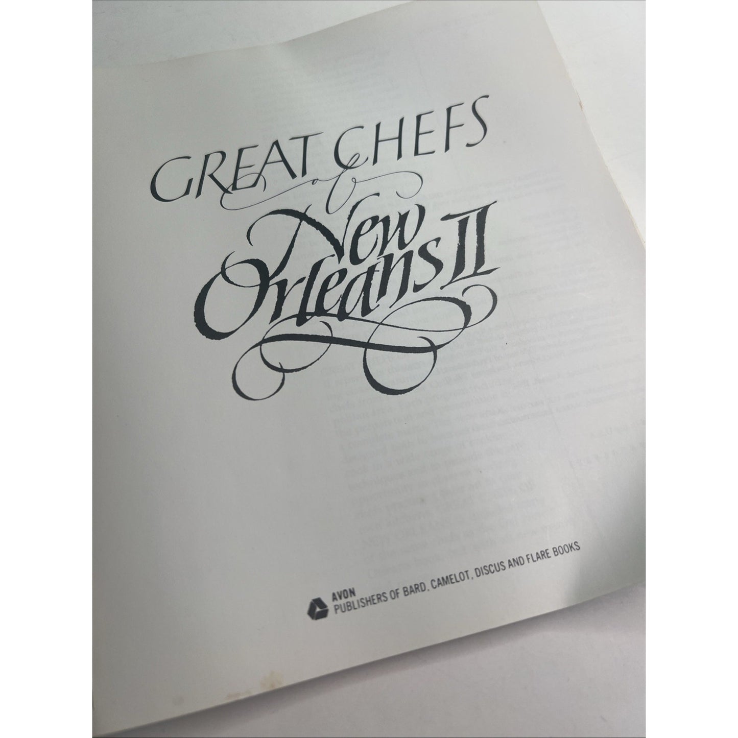 Great Chefs of New Orleans II - Paperback By Great Chefs 1984 Imperfect