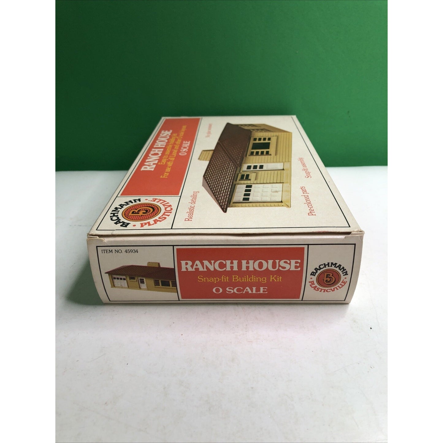 Bachmann Plasticville O Scale #1934 Ranch House Snap Fit Kit Train Lionel