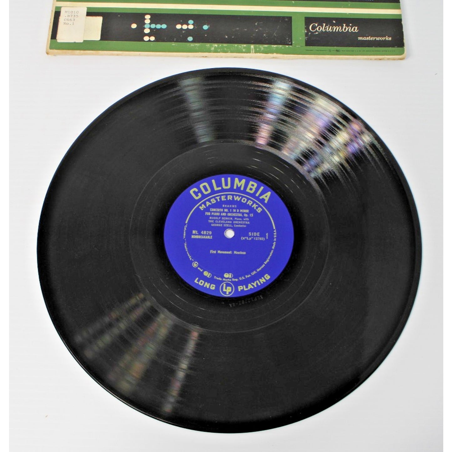 Rudolf Serkin w/ Cleveland Orchestra- Brahms Concerto No. 1 w/ George Szell- VG+