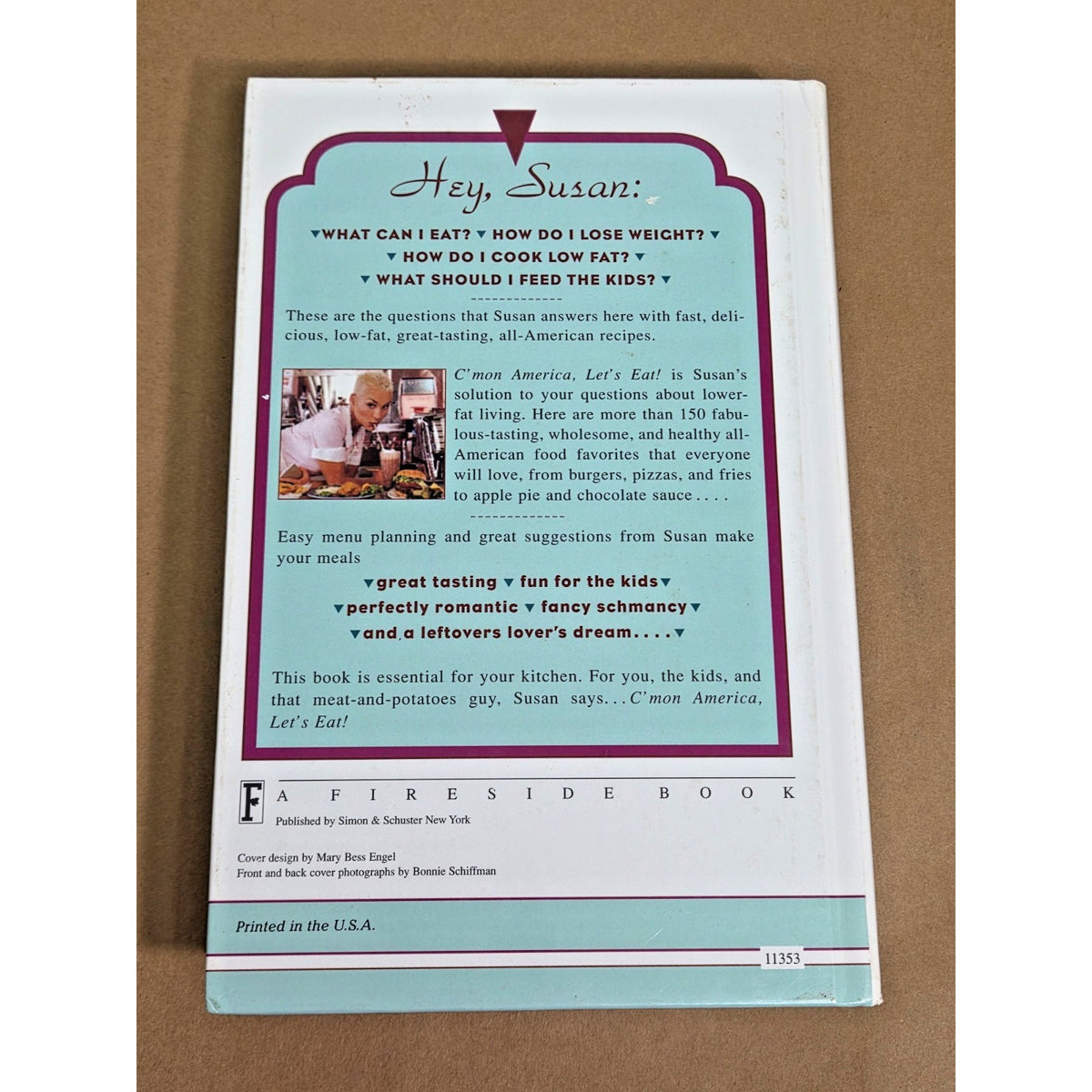 Vintage Throwback 1996 "C'mon America, Let's Eat!" Cookbook by Susan Powter