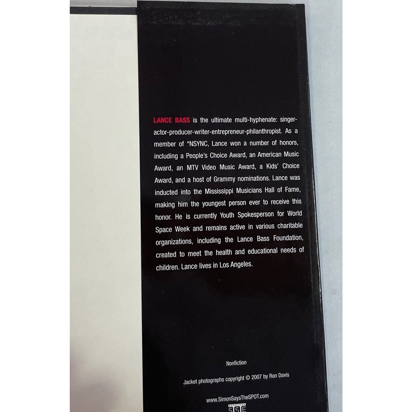 Out of Sync : A Memoir by Lance Bass (2007, Hardcover) - SIGNED BY AUTHOR