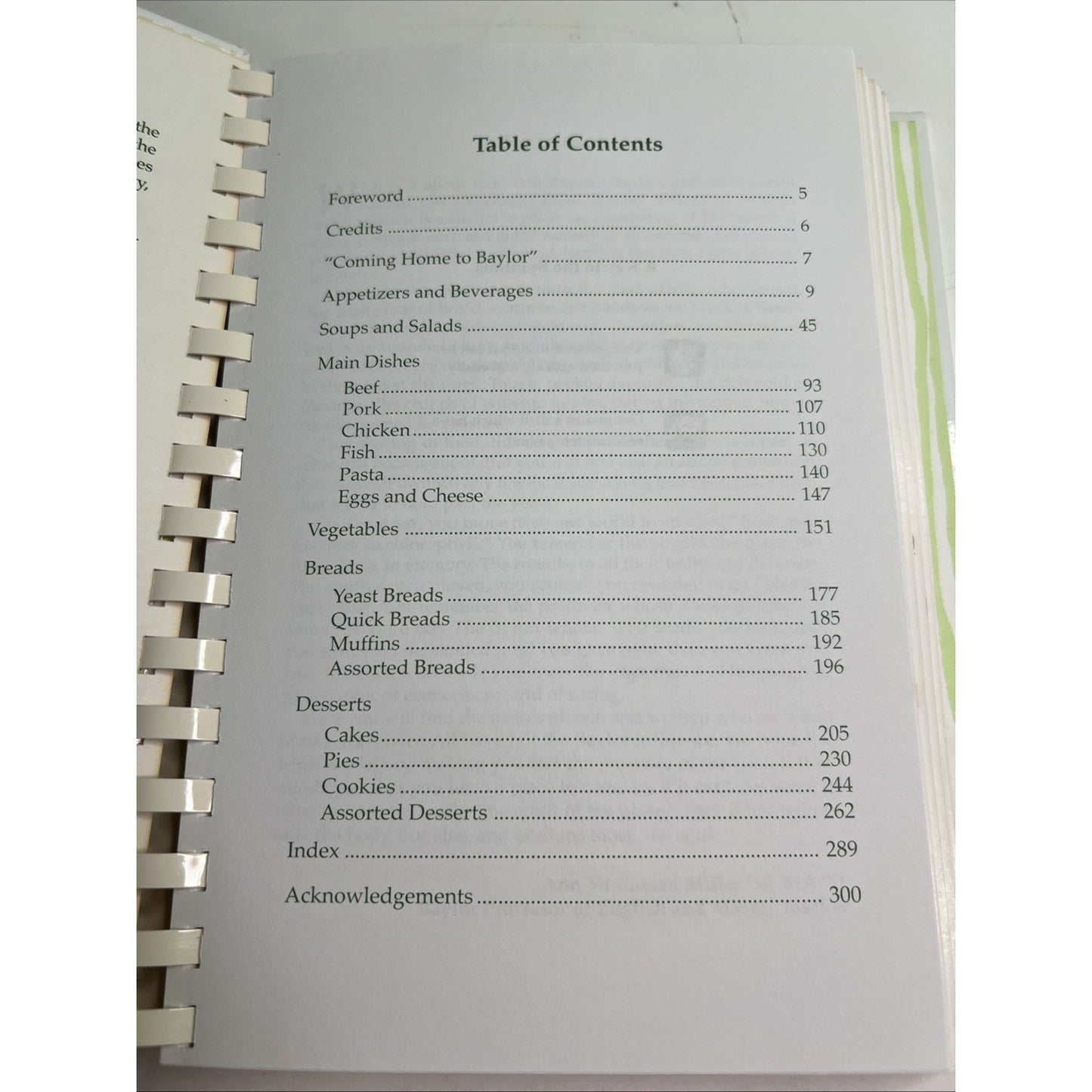 Baylor University Alumni Association Homecoming Cookbook Waco TX 1996