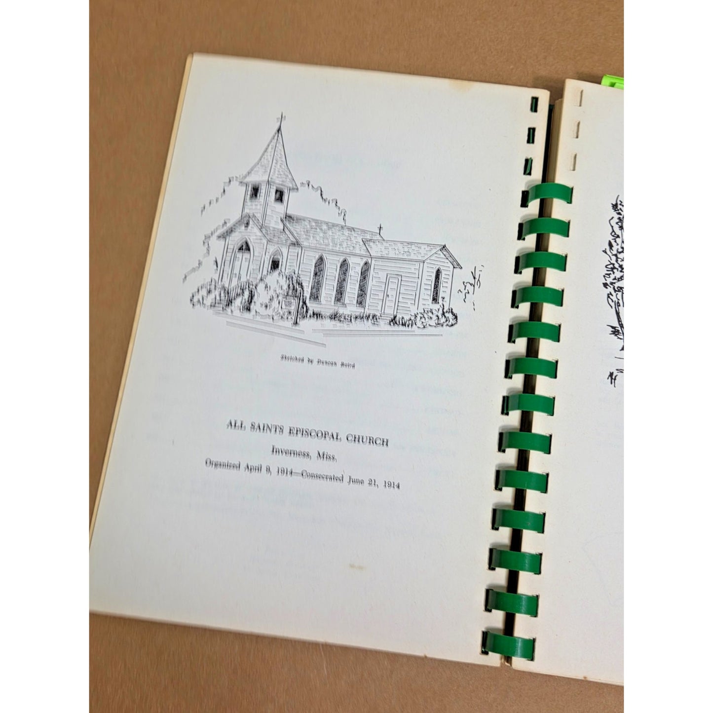 Vintage 1975 Inverness Mississippi Cookbook All Saints Episcopal Guild Southern