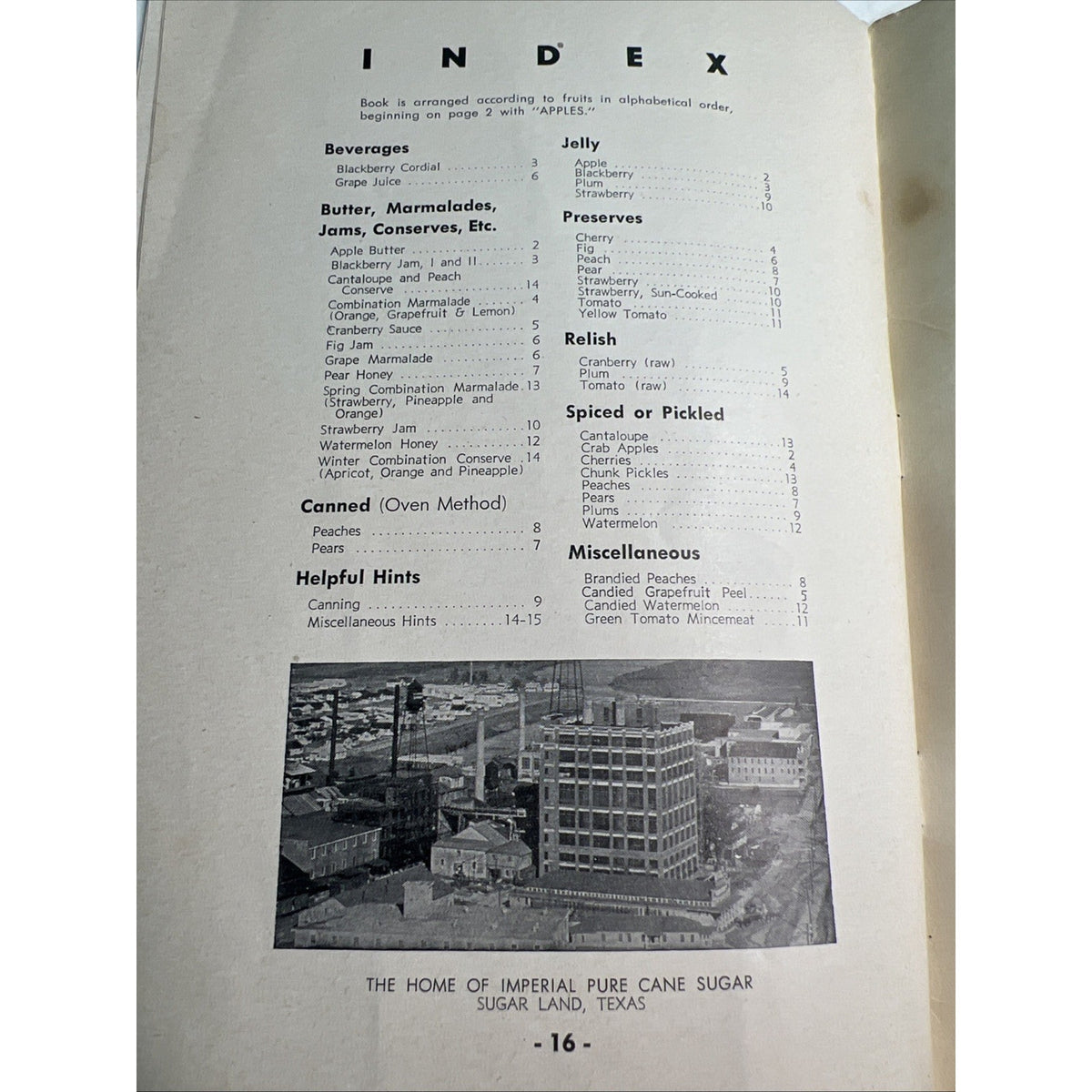 Vintage Imperial Sugar Cookbooklet Sugar Land Texas Grandma’s Pantry Shelf